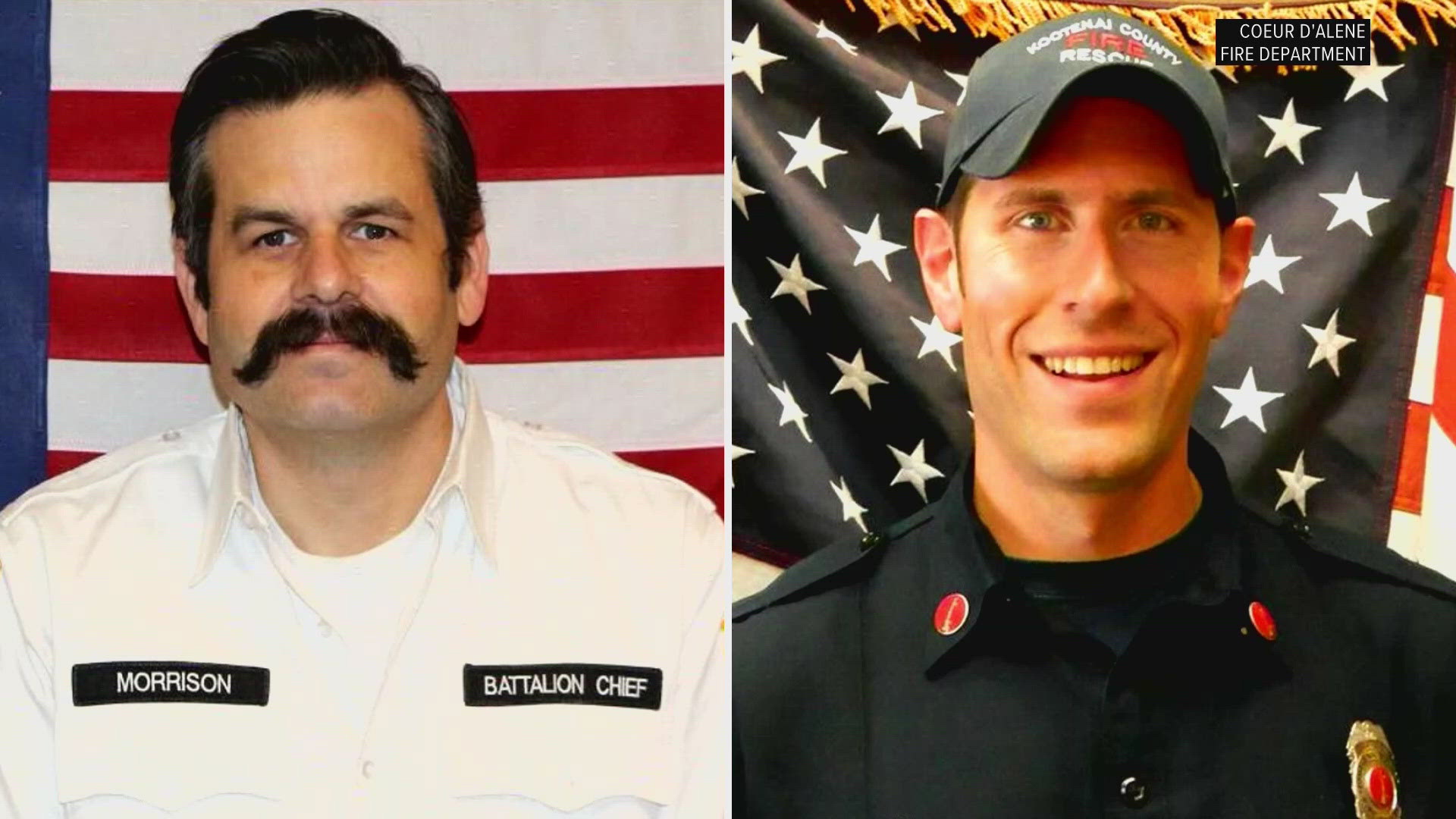 The two firefighters were killed in an ambush while fighting a brush fire.