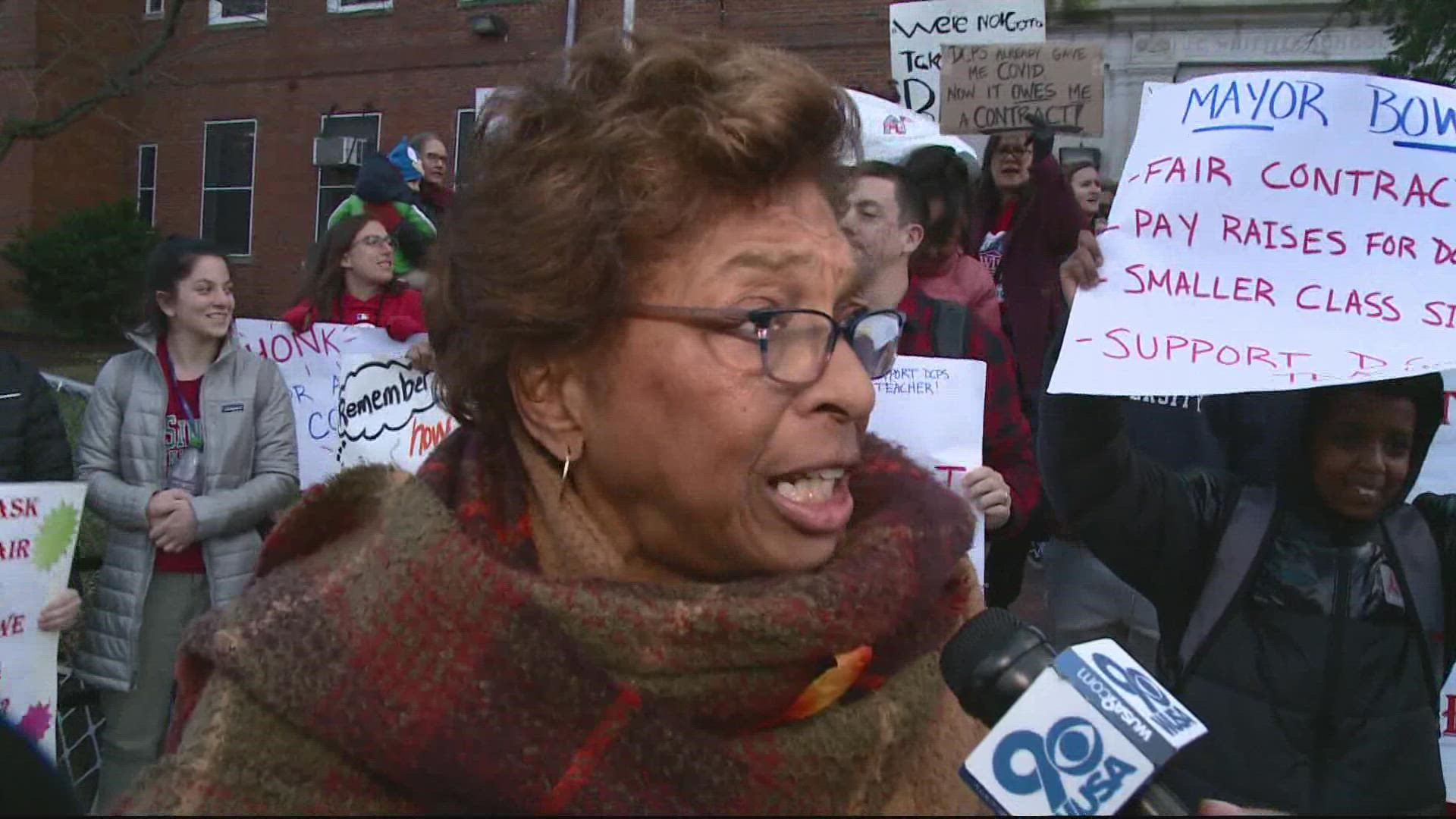 They are demanding fixes to the schools they teach at and a new contract.