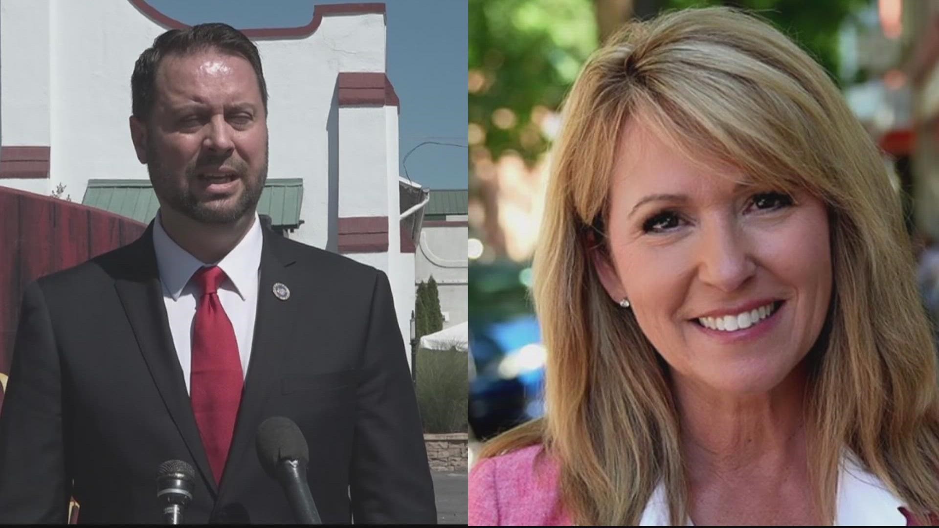 Dan Cox and Kelly Shulz are the two front runners for the GOP in Maryland's primary race for governor.