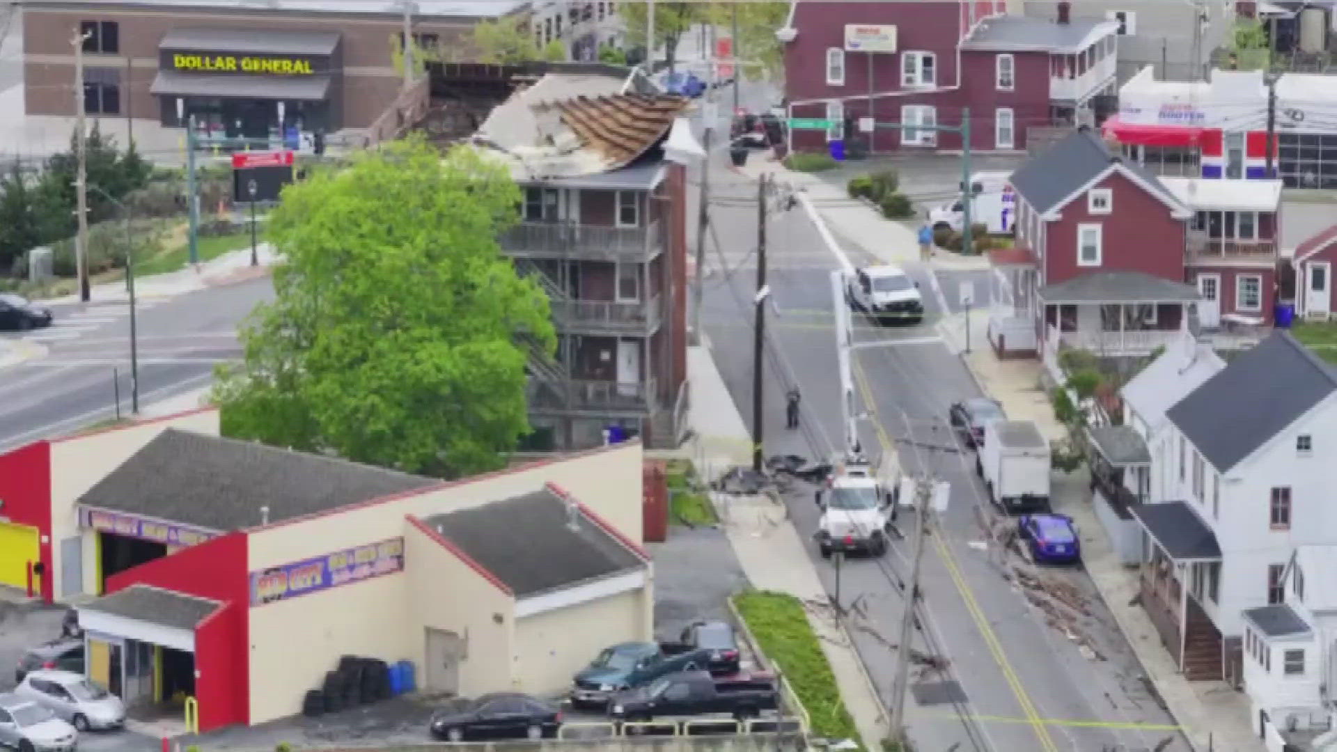 Officials with the National Weather Service do not believe this storm was a tornado. 