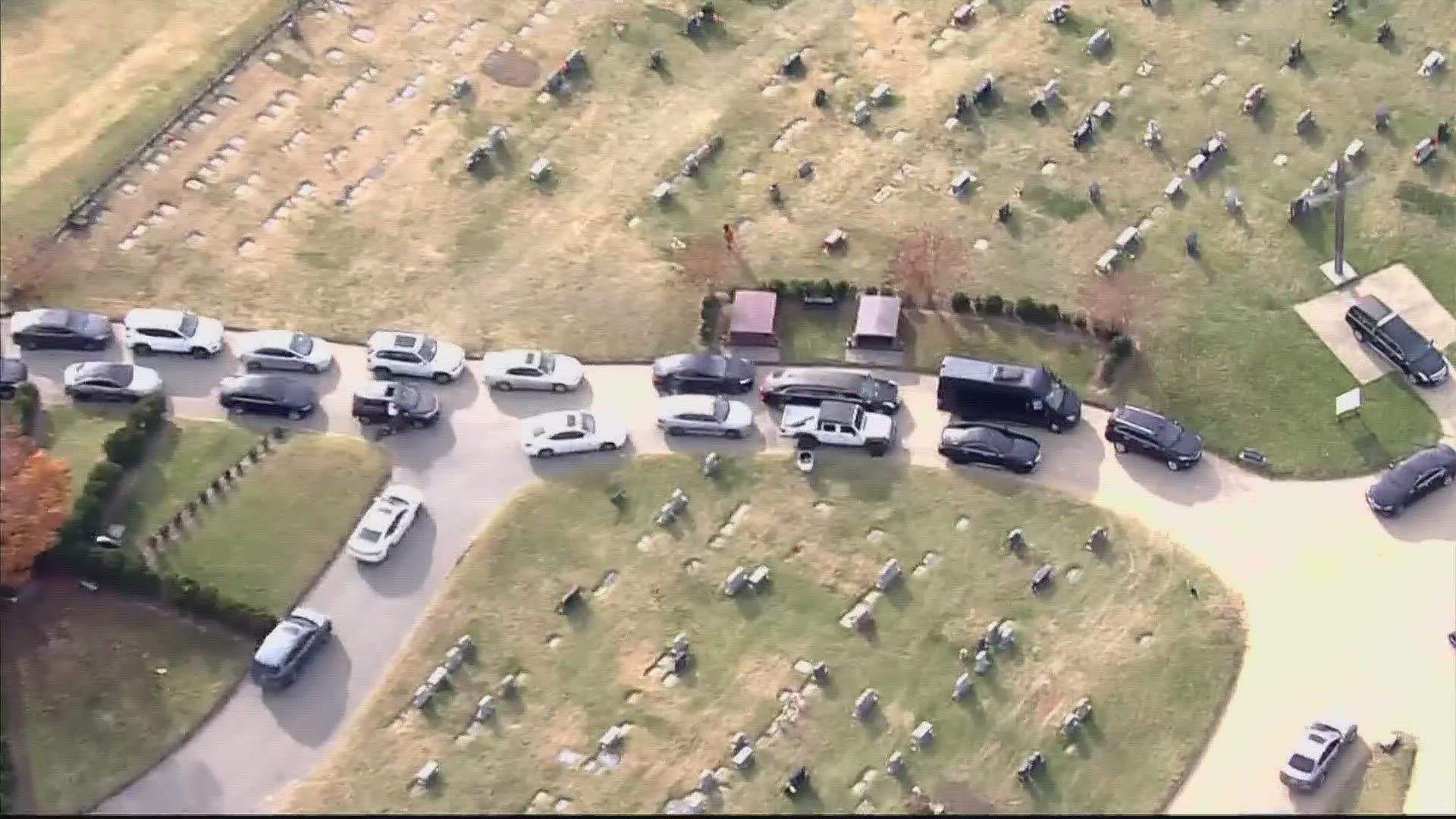 Three people were shot while leaving a funeral in Prince George's County on Friday afternoon.