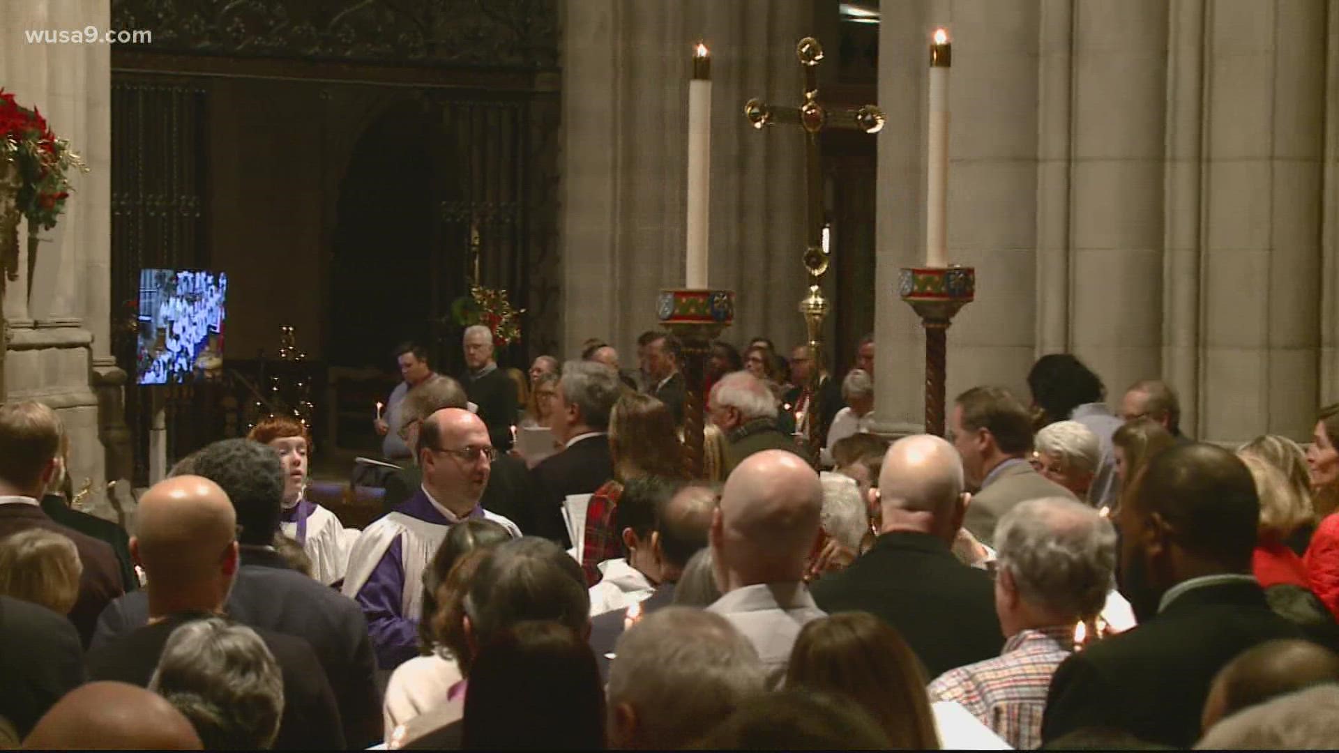 People who wish to attend services virtually can visit the National Cathedral YouTube channel or the church's website.