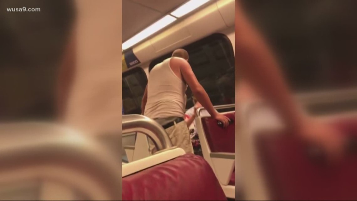 A frightening incident for passengers aboard a green line Metro train. WMATA says a man with a knife reportedly began harassing passengers. One witness videotaped the man harassing a female passenger and then an elderly couple.