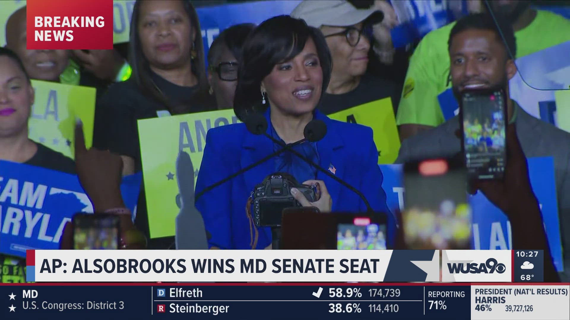 Angela Alsobrooks speech after winning Maryland US Senate race against Larry Hogan.