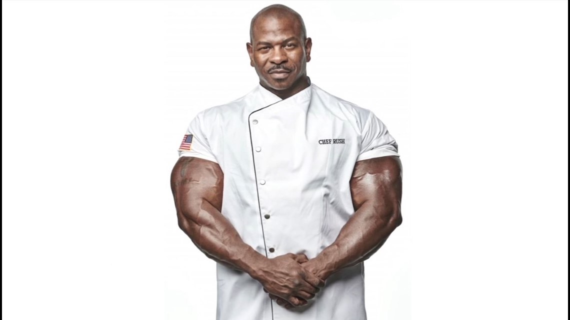 This is the Buff White House Chef. He uses cooking to save soldiers