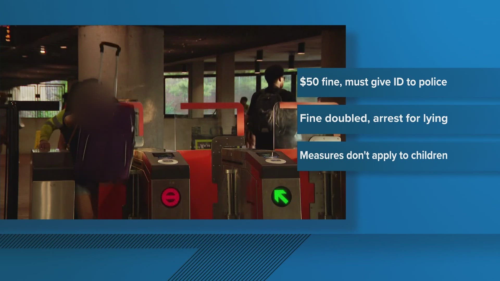 A person who refuses to provide Metro Transit Police with their real name and address can face a fine of up to $100 or an arrest.