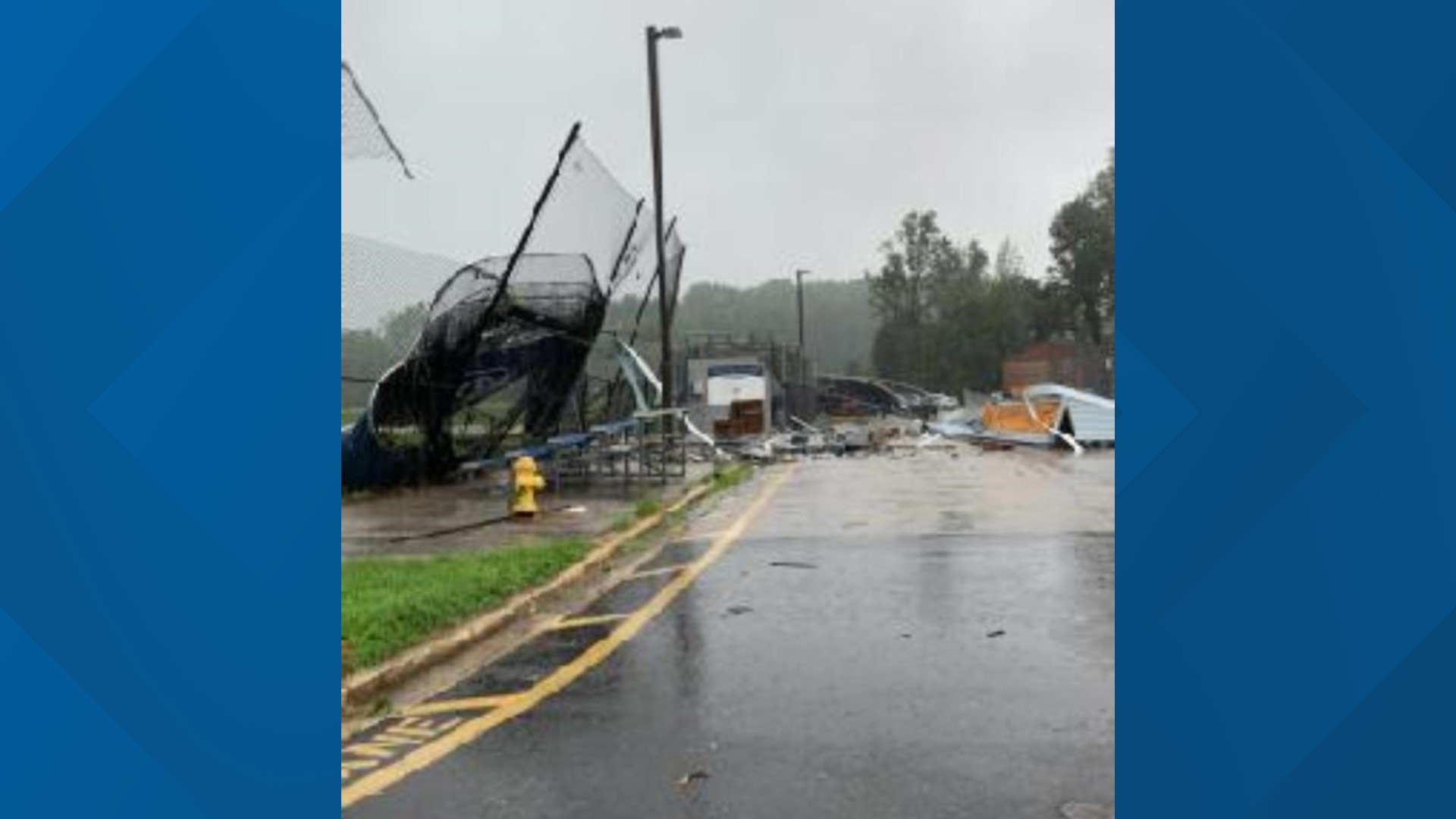 Edgewater, Maryland South River High School sees tornado damage