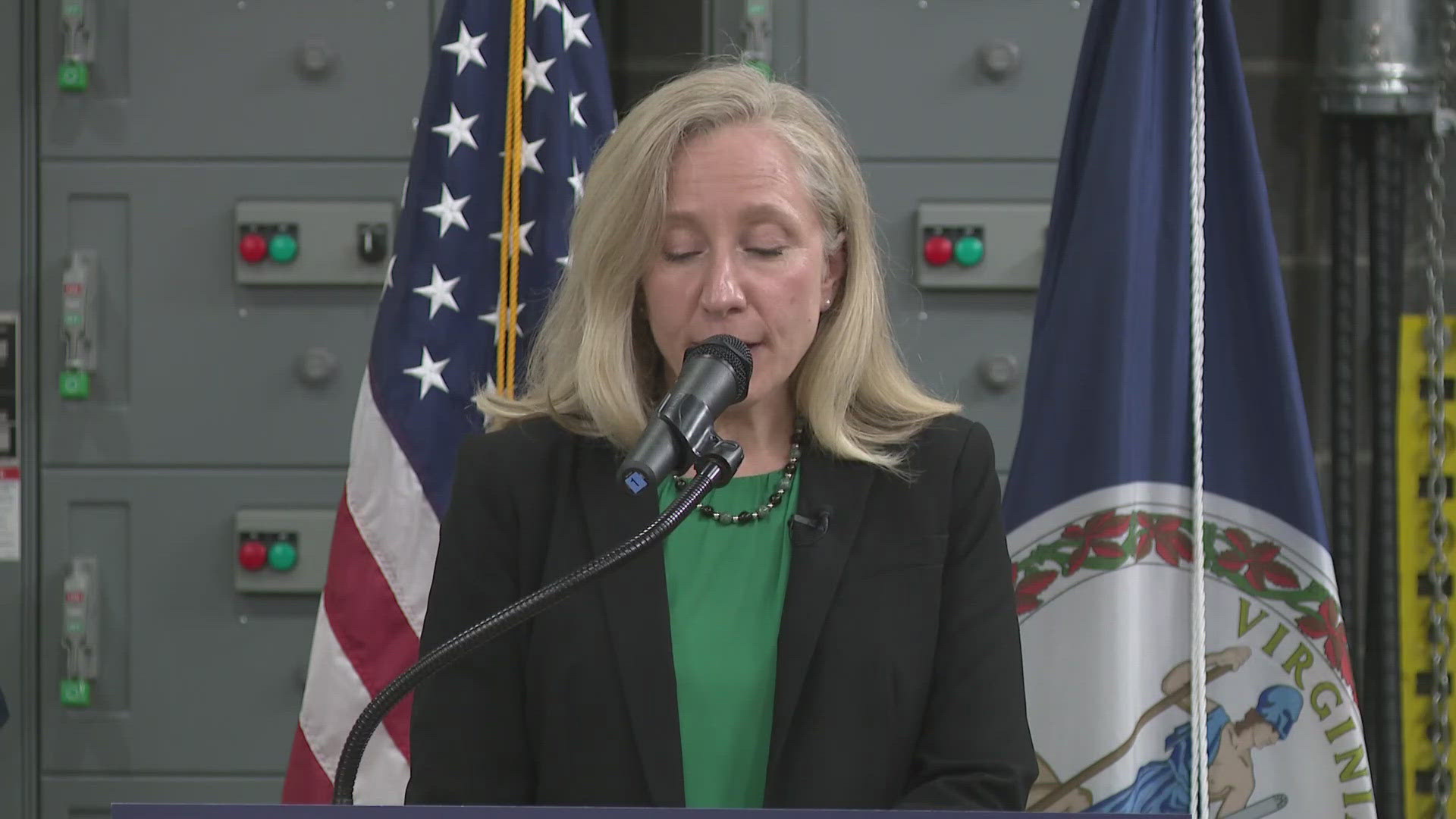 During a campaign stop in Manassas Wednesday, Abigail Spanberger vowed to grow jobs, investments and trade opportunities amid economic uncertainty. 