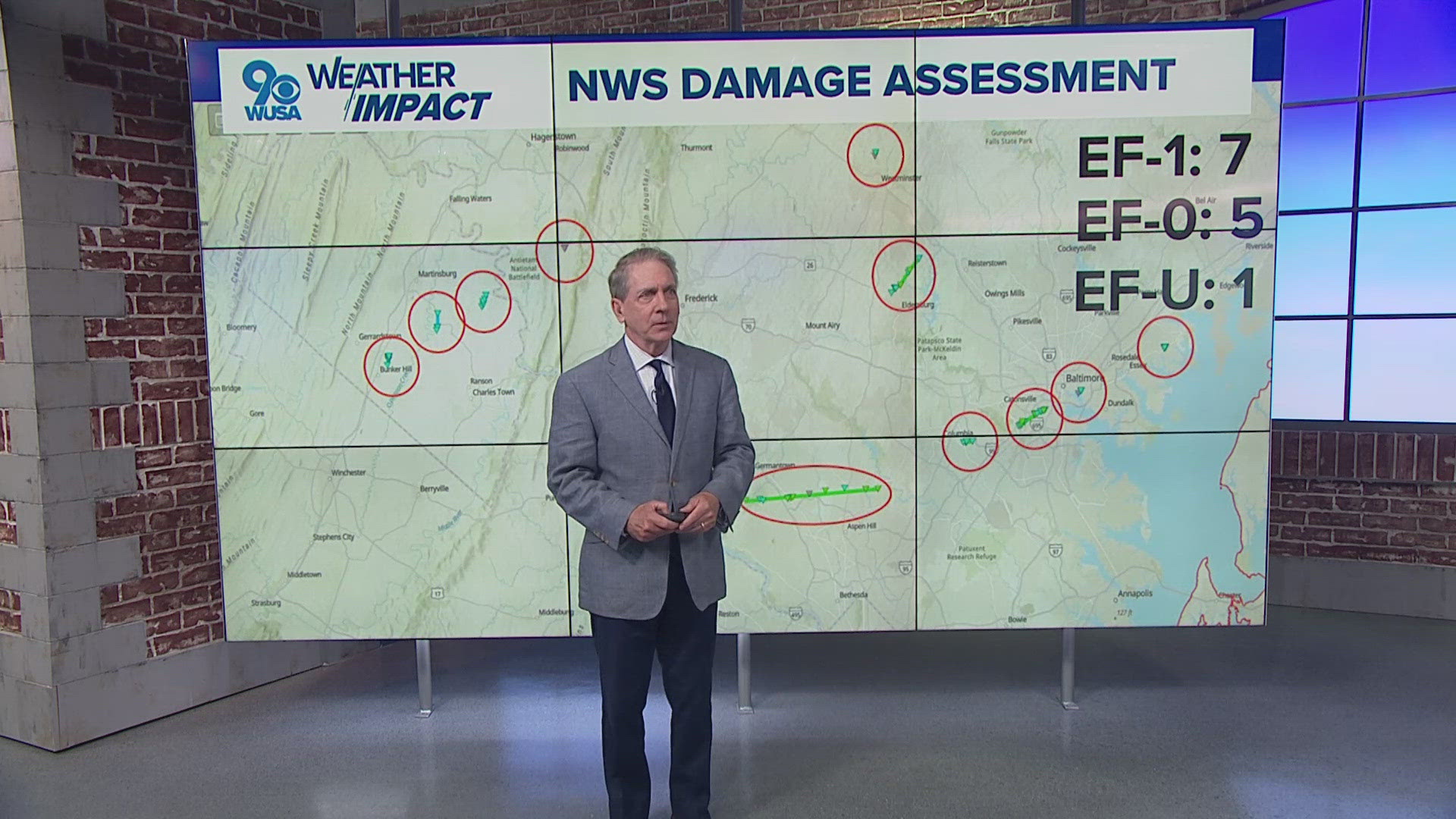 The NWS updated the number of tornadoes that touched down in the region on June 5 from 7 to 13.