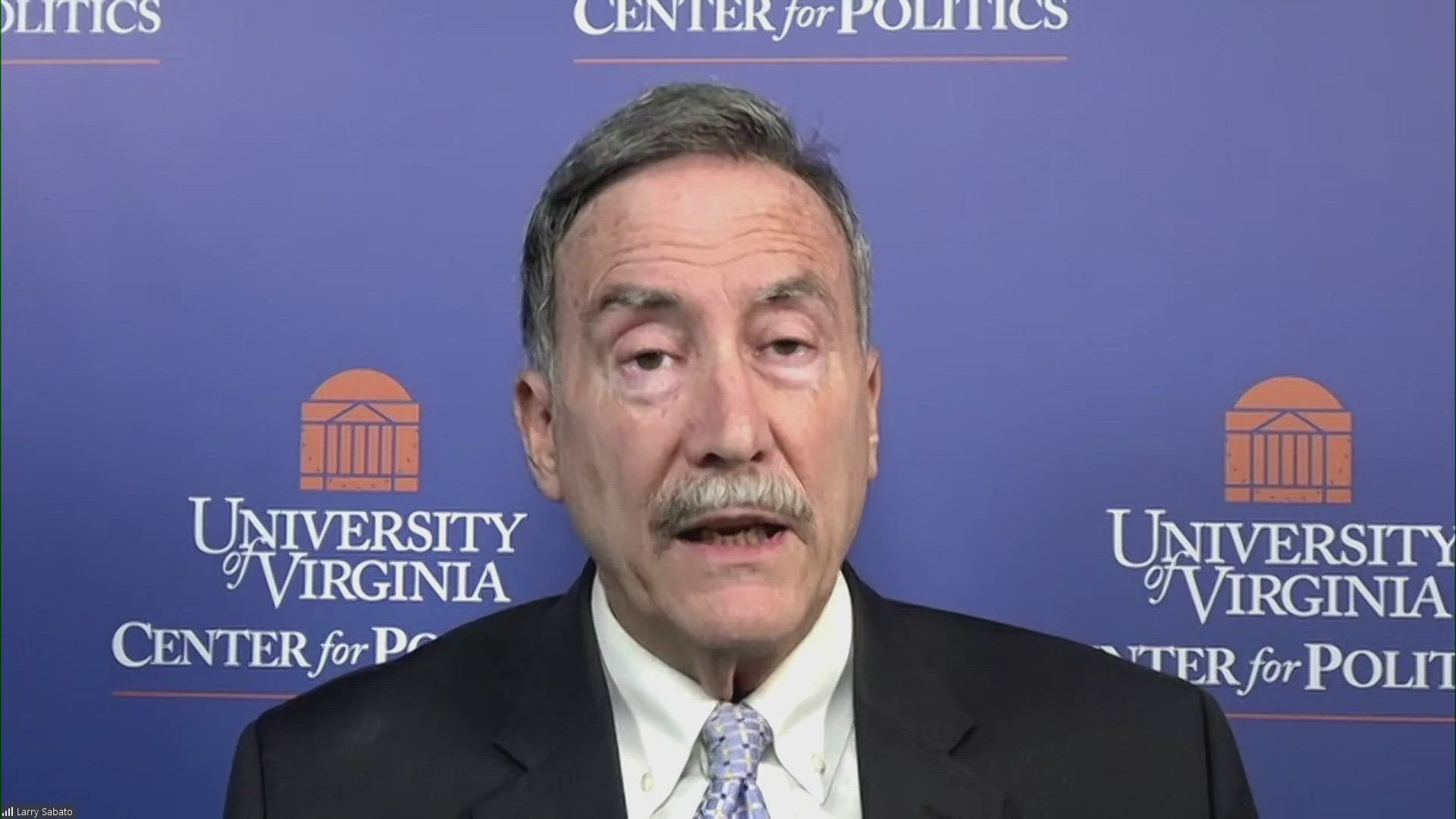 I SPOKE WITH PROFESSOR LARRY SABATO... DIRECTOR OF THE CENTER OF POLITICS WITH THE UNIVERSITY OF VIRGINIA.