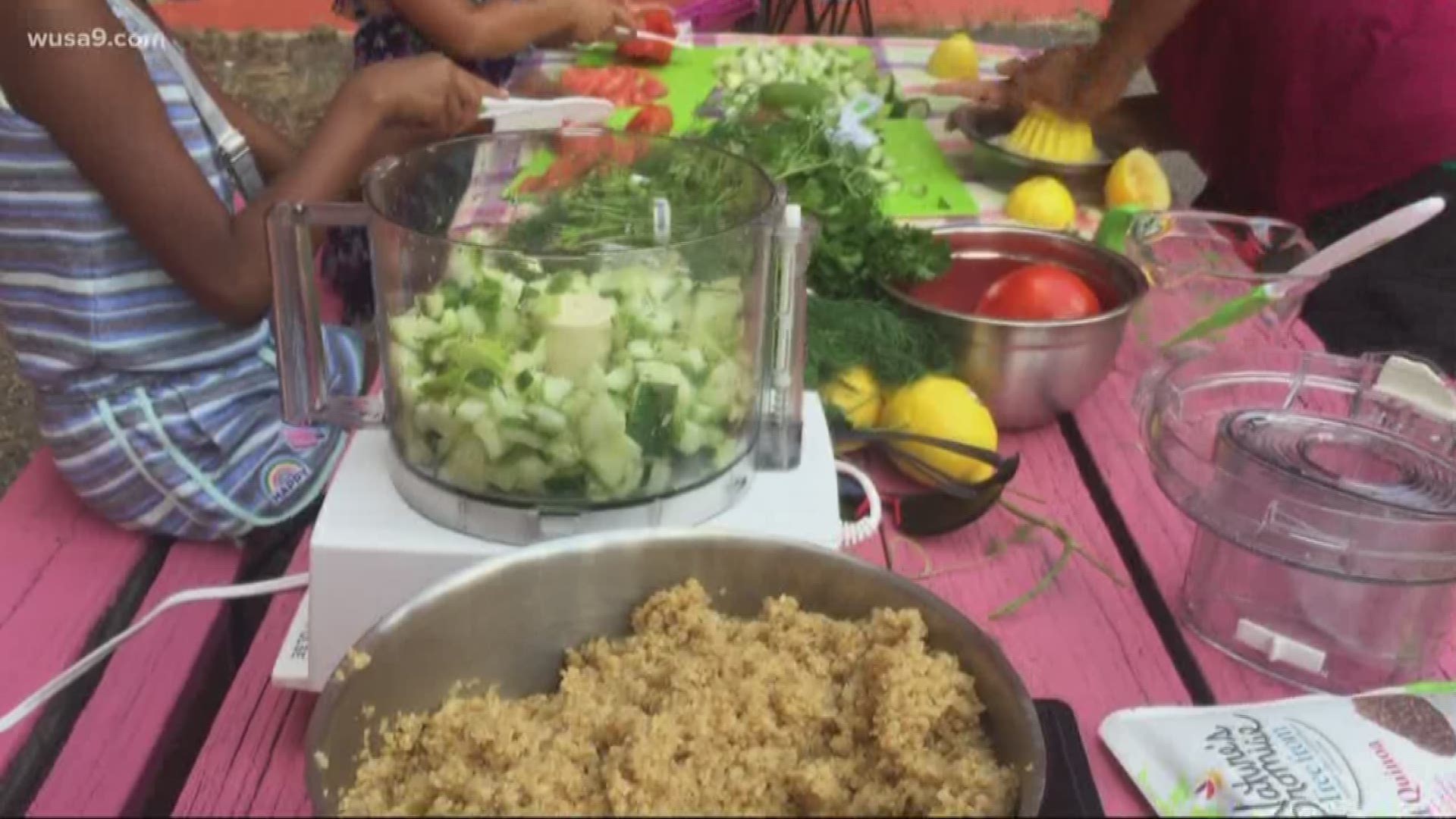 The Thursday farmshare is an offshoot of a school program teaching kids how to pick, cook and eat healthy vegetables.