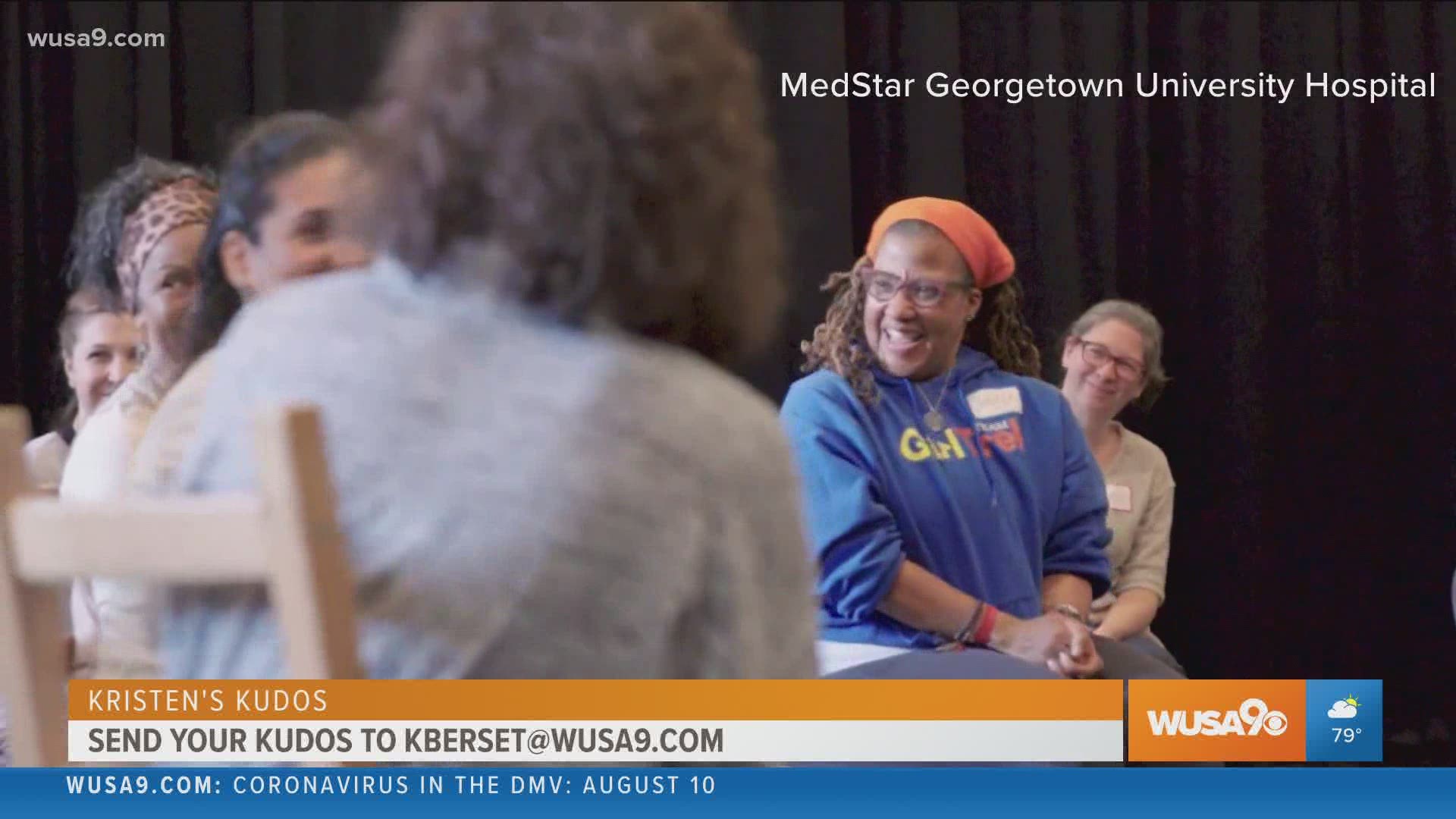 Erika Mitchell of MedStar Georgetown University Hospital helps multiple sclerosis patients through dance.