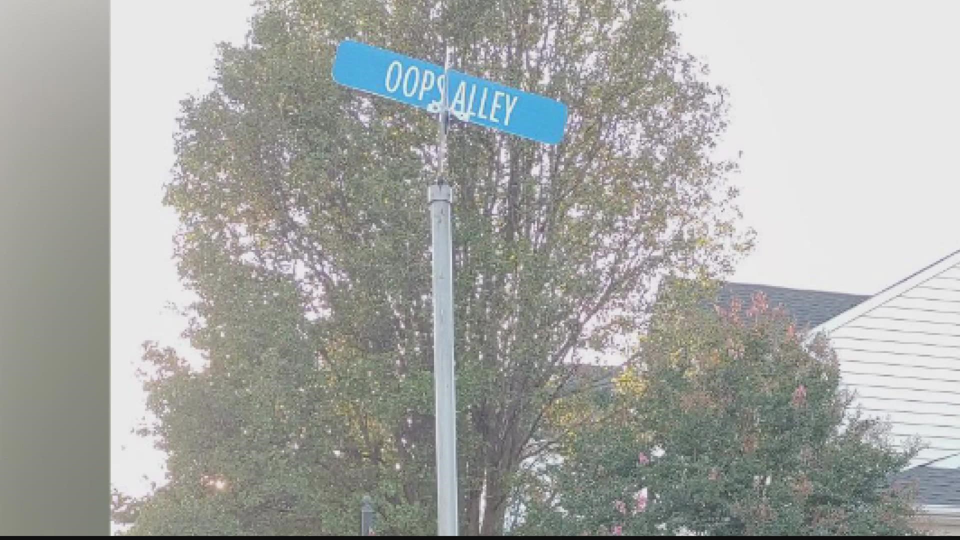 Virginia is home to a street sign that may be a mistake or just hilarious. It's tonight's greatest hit.