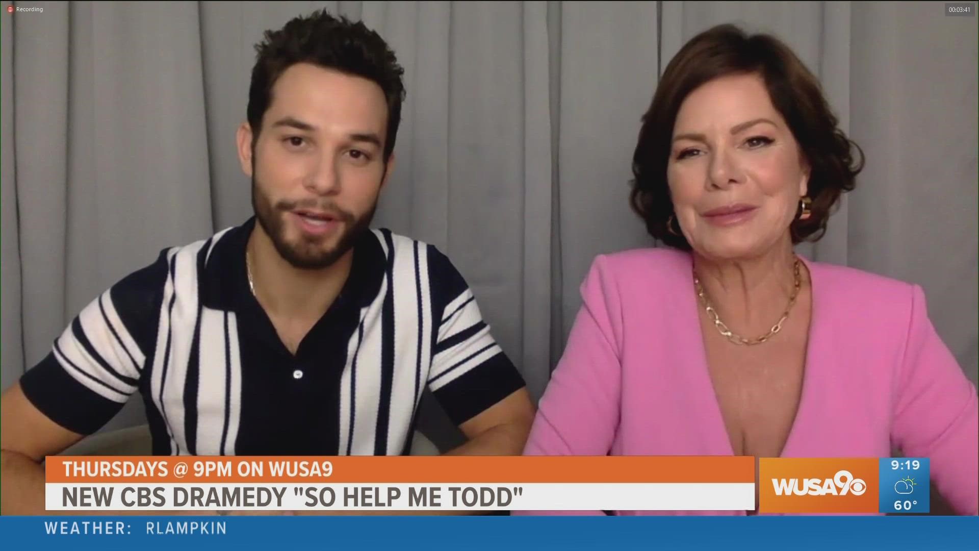 We get a first look at the new CBS show 'So Help me Todd' with Marcia Gay Harden and Skylar Astin.