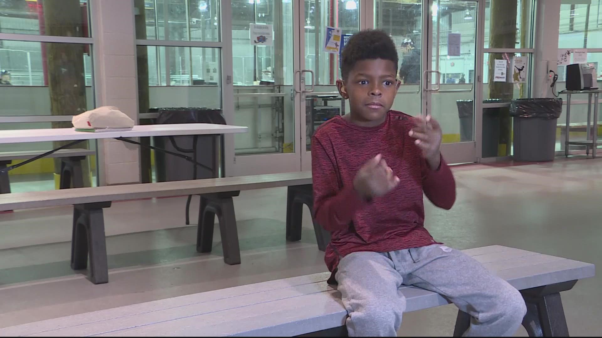 A 9-year-old hockey player first gained the spotlight in Bowie as the team's only Black, Deaf hockey player. Now, that spotlight has followed him to Hollywood.