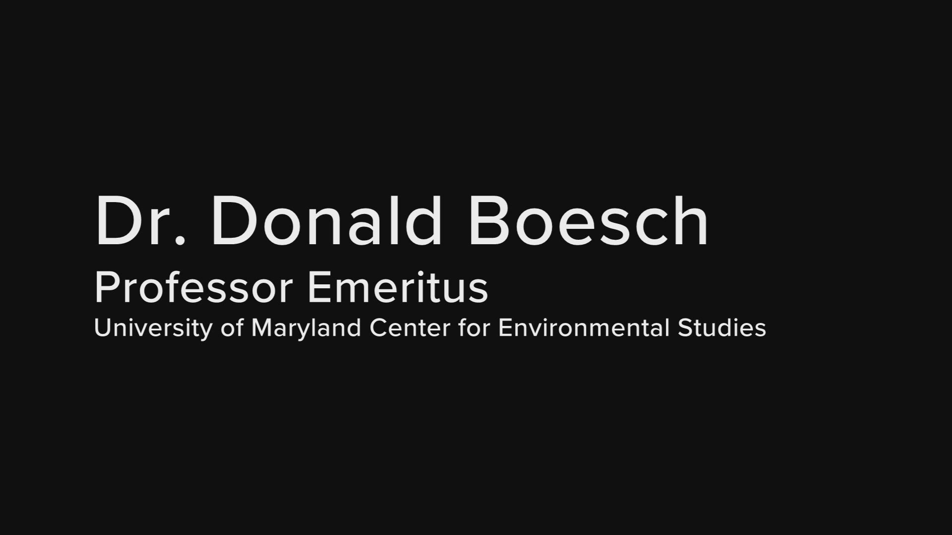 Dr. Donald Boesch, professor emeritus at the University of Maryland Ctr. for Environmental Science, explains how the Biden administration may tackle climate change.