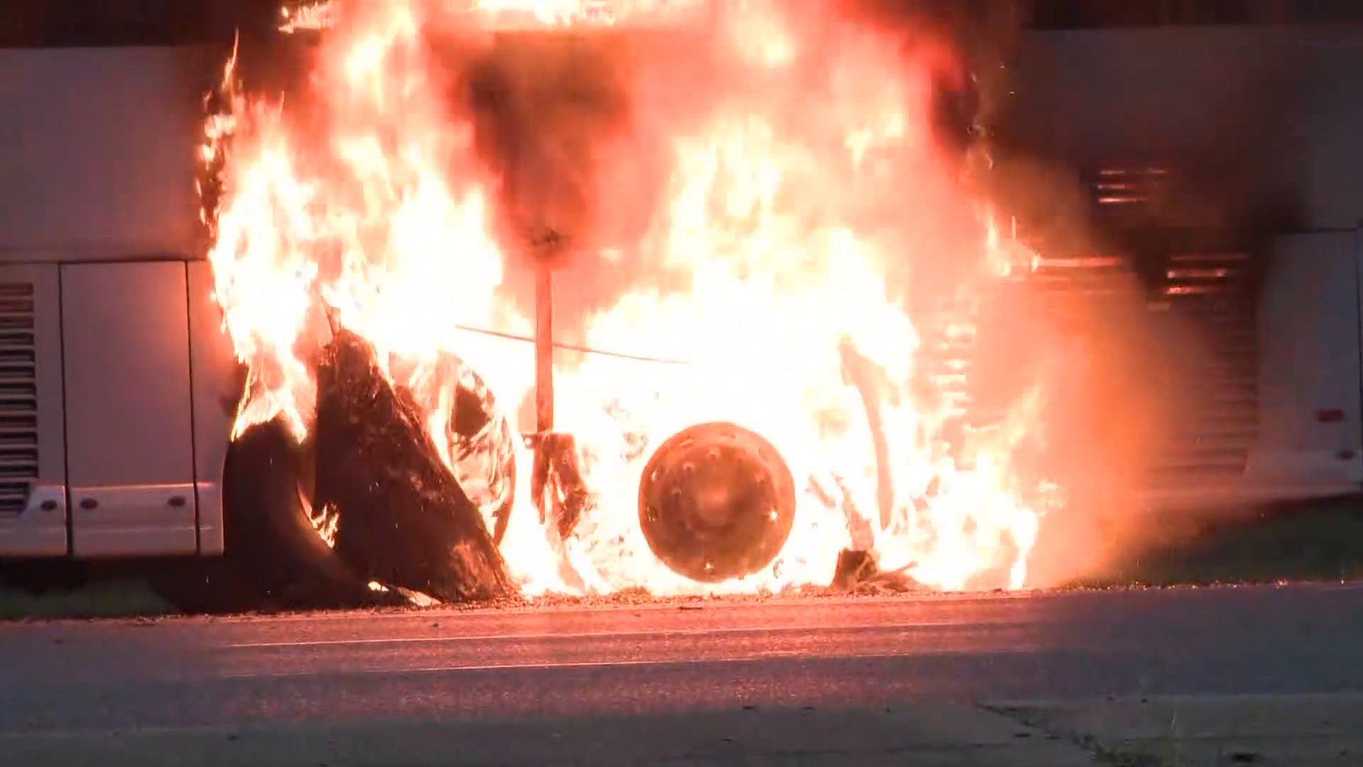 Bus Example Charter bus catches fire on Indian Head Highway | wusa9.com