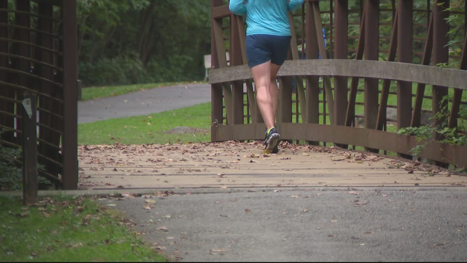 Police are searching for a young man they say grabbed a woman while she was walking on Sligo Creek Parkway in Silver Spring Sunday afternoon.