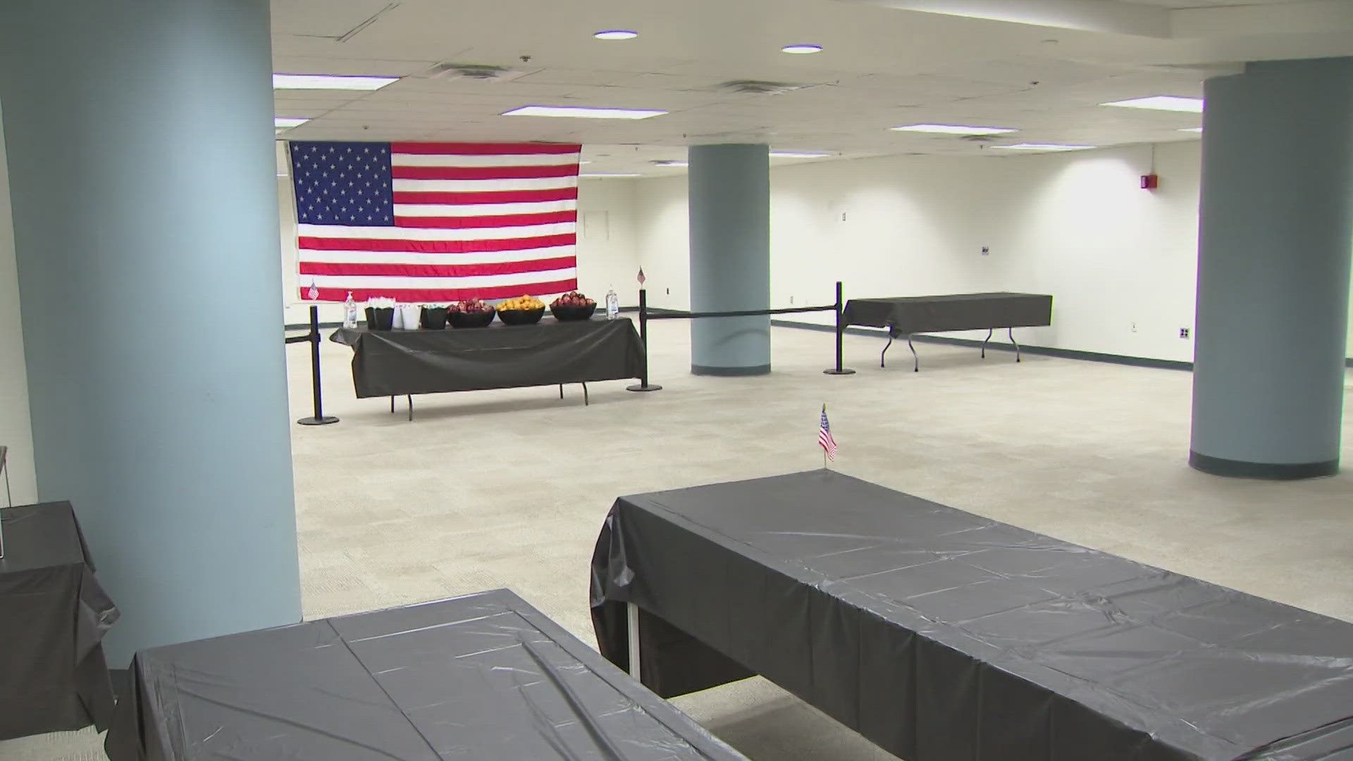 Around 5,000 soldiers marching in the military parade will stay at the former General Services Administration regional office building. 
