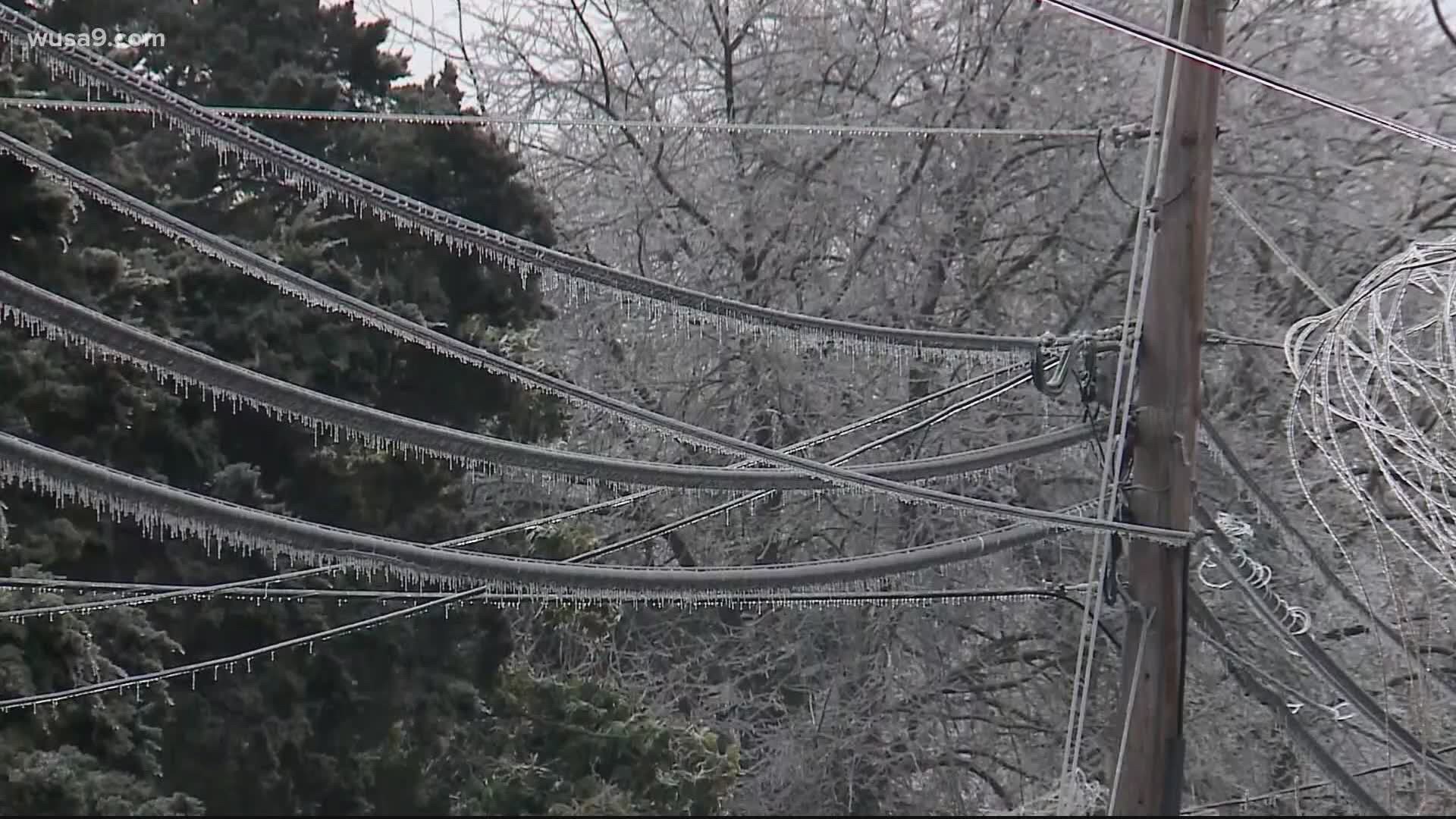 Widespread power outages are a possibility Thursday.