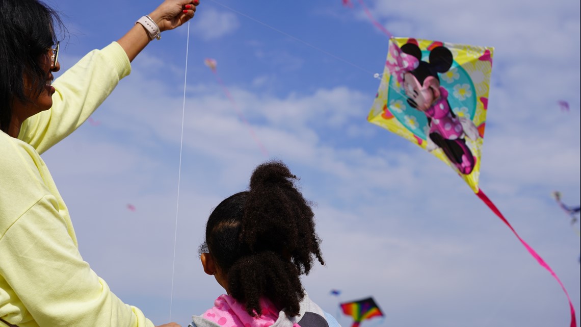 See CiCi Koschnick's birthday tradition - flying kites with her family