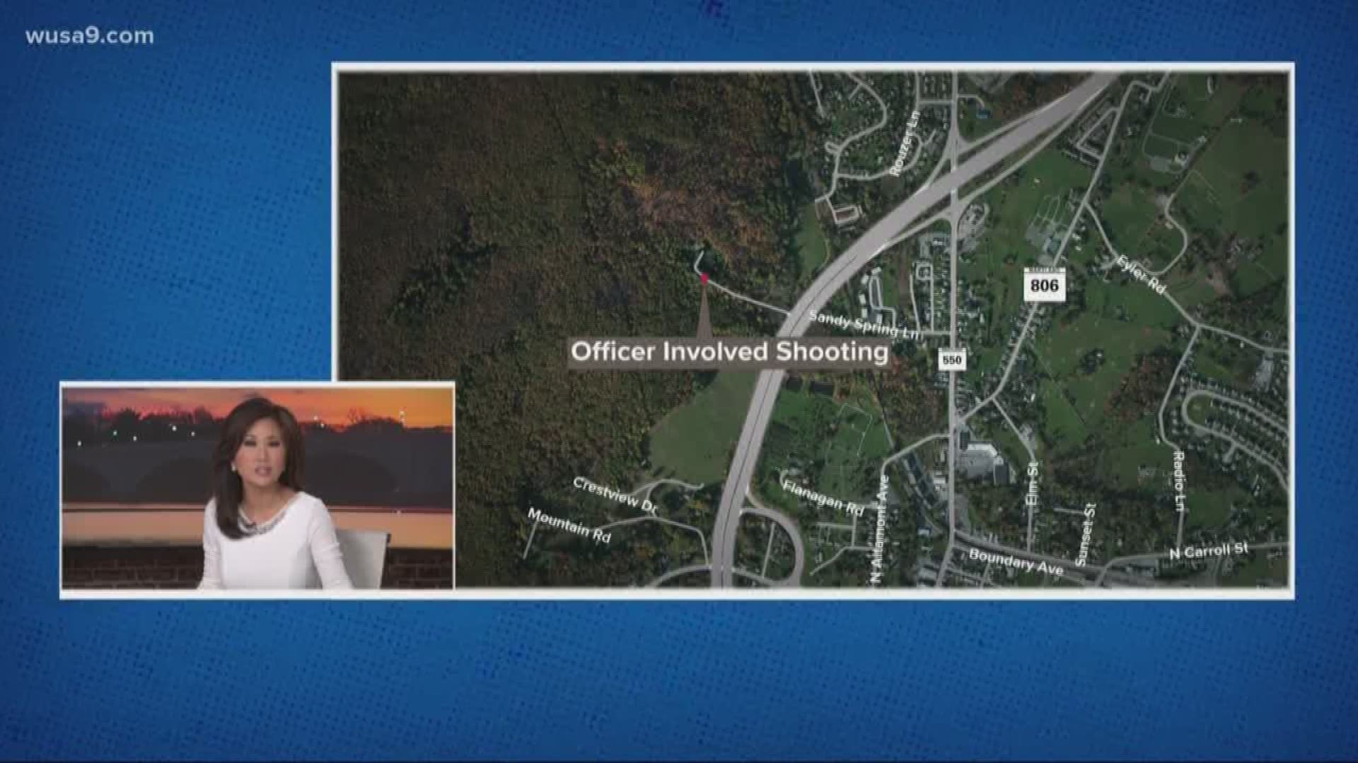 An officer-involved shooting was reported in Frederick County, Md. on Monday morning, according to the Frederick County Sheriff’s Office.