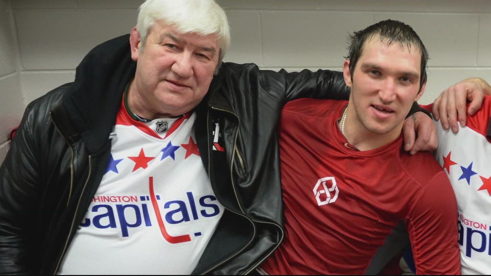 OVECHKIN LOST HIS FATHER MIKHAIL A WEEK AGO TODAY. HE TRAVELED TO RUSSIA TO ATTEND HIS FUNERAL.