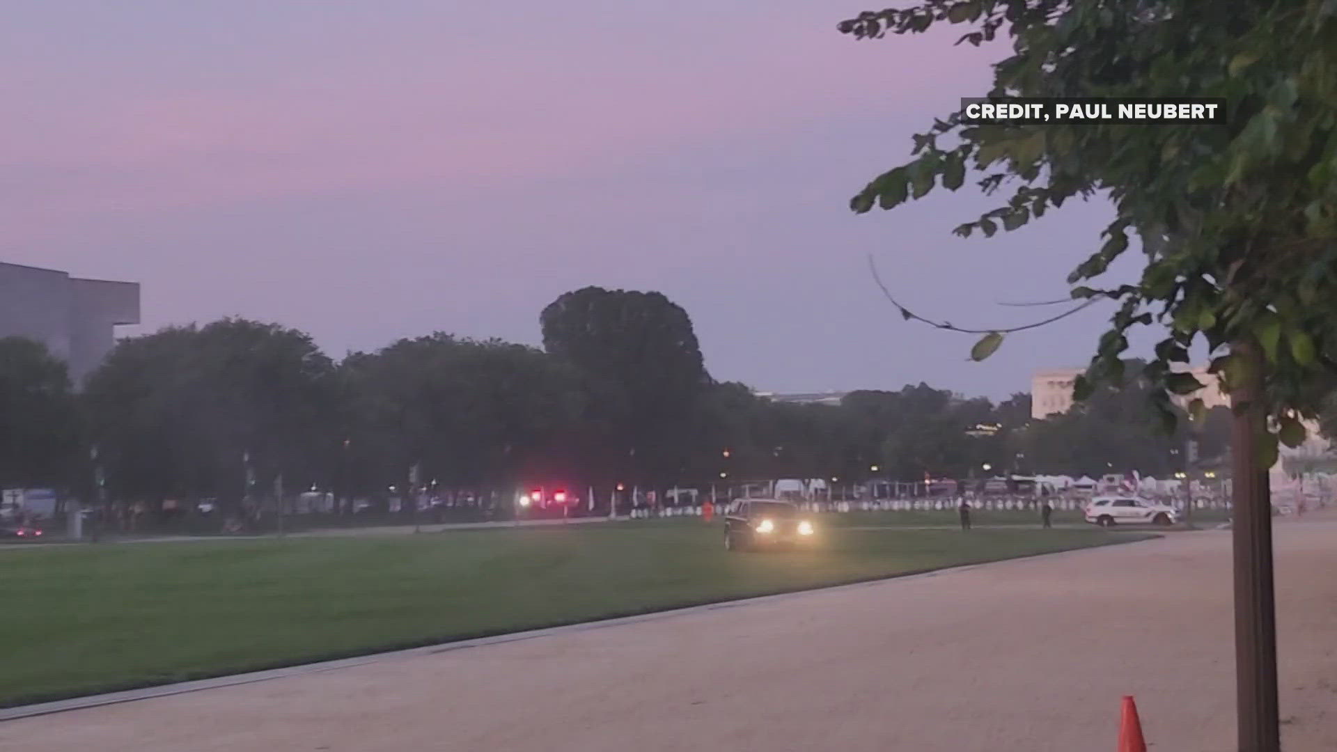 Curtis Lear is accused of causing $10,000 worth of damage while doing donuts on the Mall last month. 