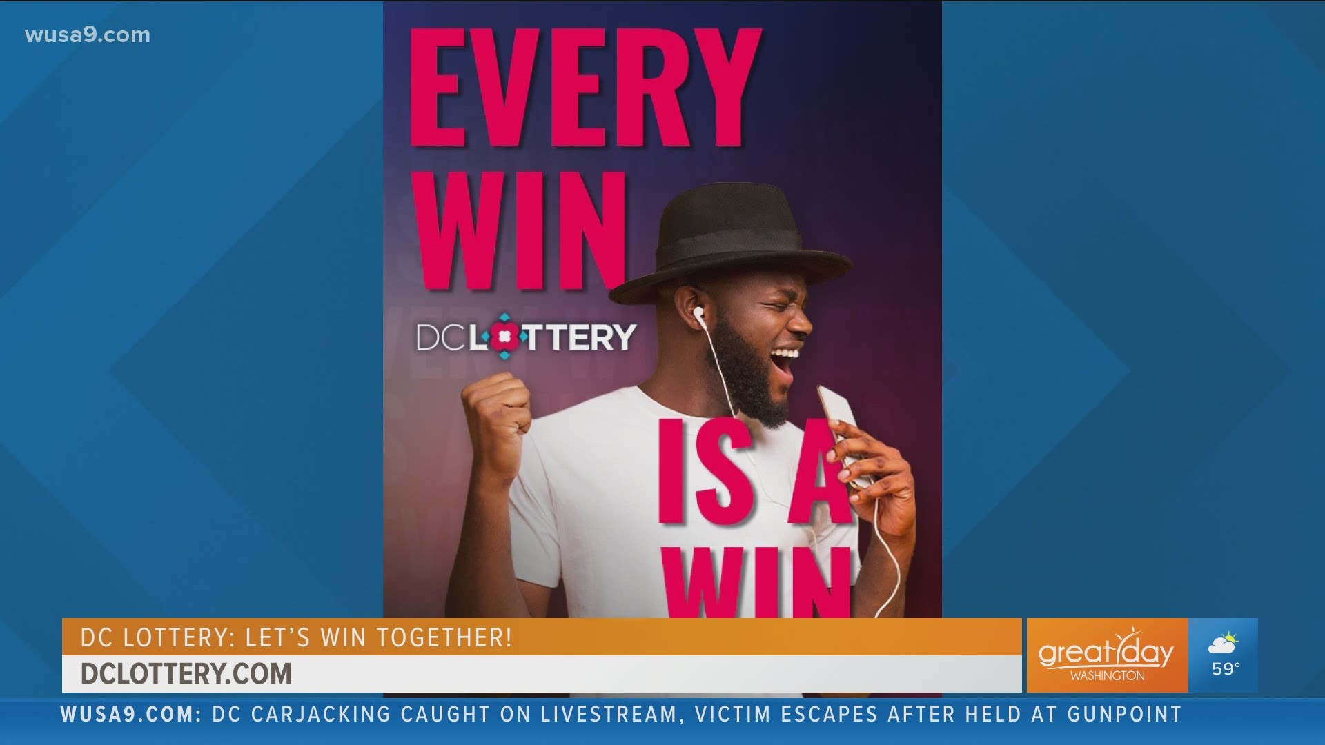 Sponsored by The DC Lottery. Visit DCLottery.com to get your winning information.