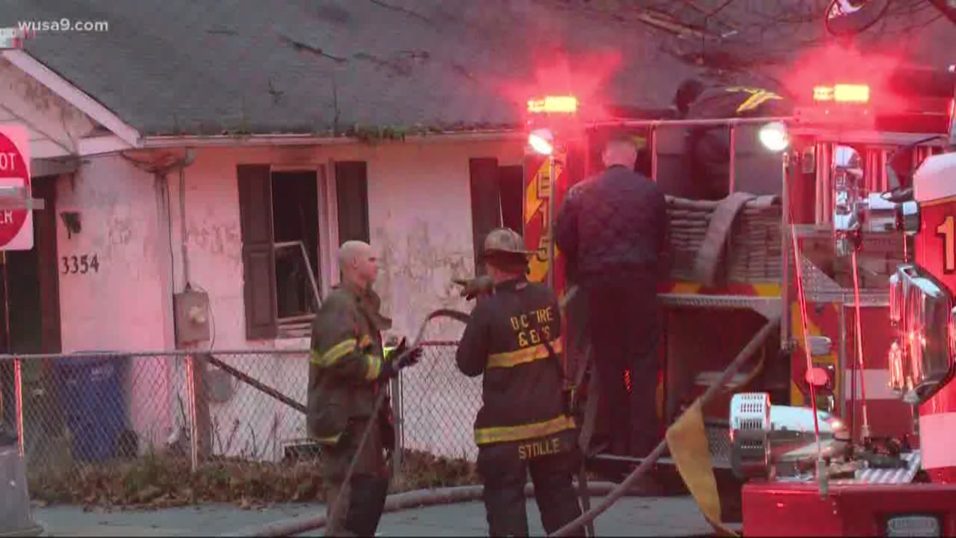 A man and a woman found dead inside a burning home in SE DC "may have suffered injuries unrelated to fire".