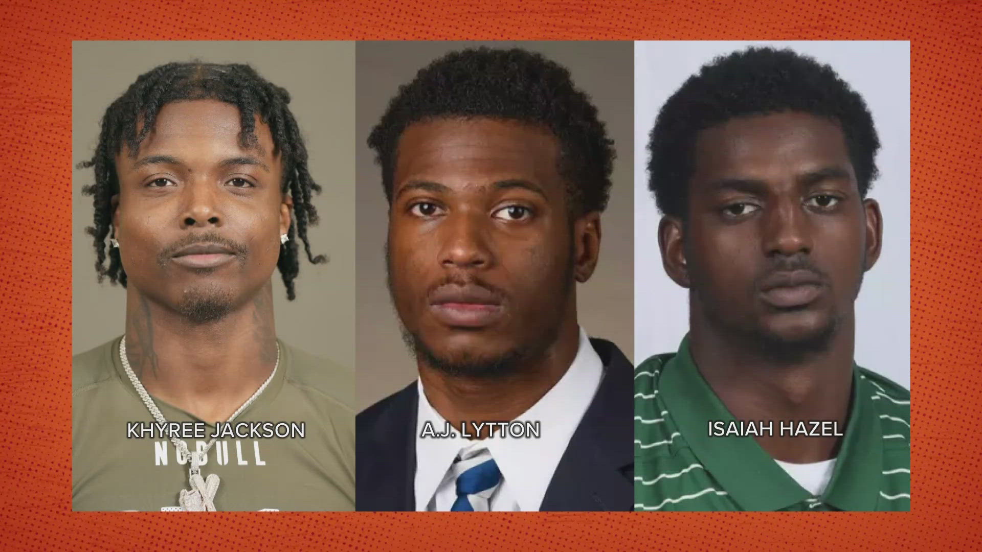 NFL ROOKIE KHYREE JACKSON, ISAIAH HAZEL AND AJ LYTTON WERE KILLED IN A CRASH AFTER THEIR CAR WAS HIT BY ANOTHER DRIVER.