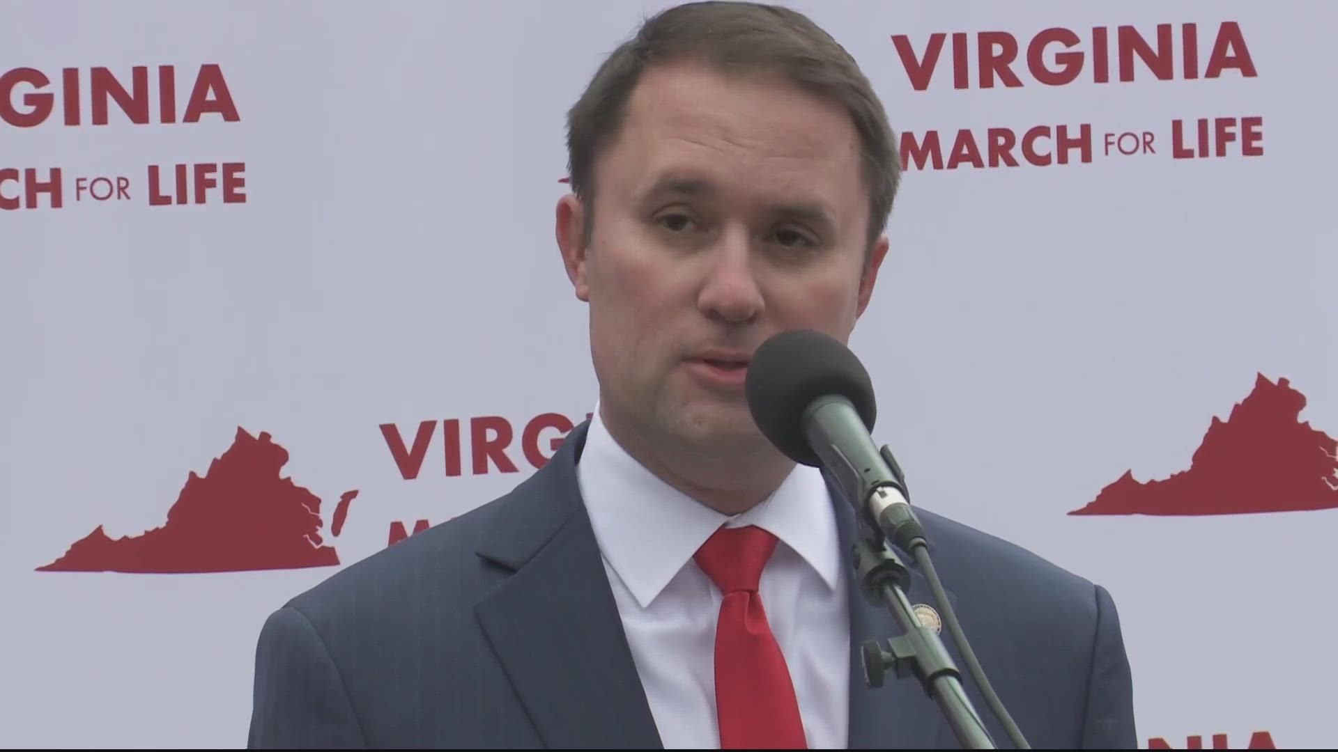 Virginia Attorney General Jason Miyares and Gov. Glenn Youngkin joined the first March for Life rally in Richmond since the U.S. Supreme Court overturned Roe v.