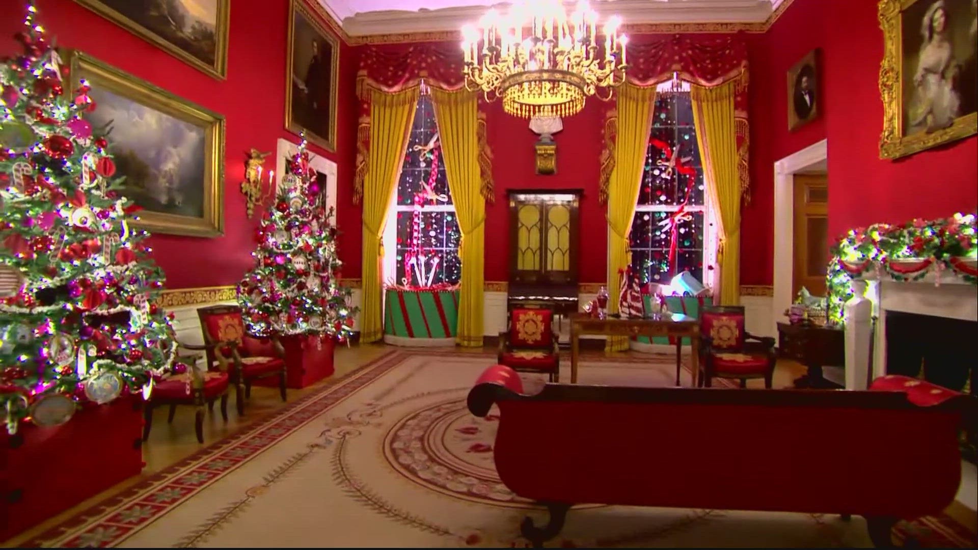 First lady Jill Biden unveils 2022 White House holiday decorations 