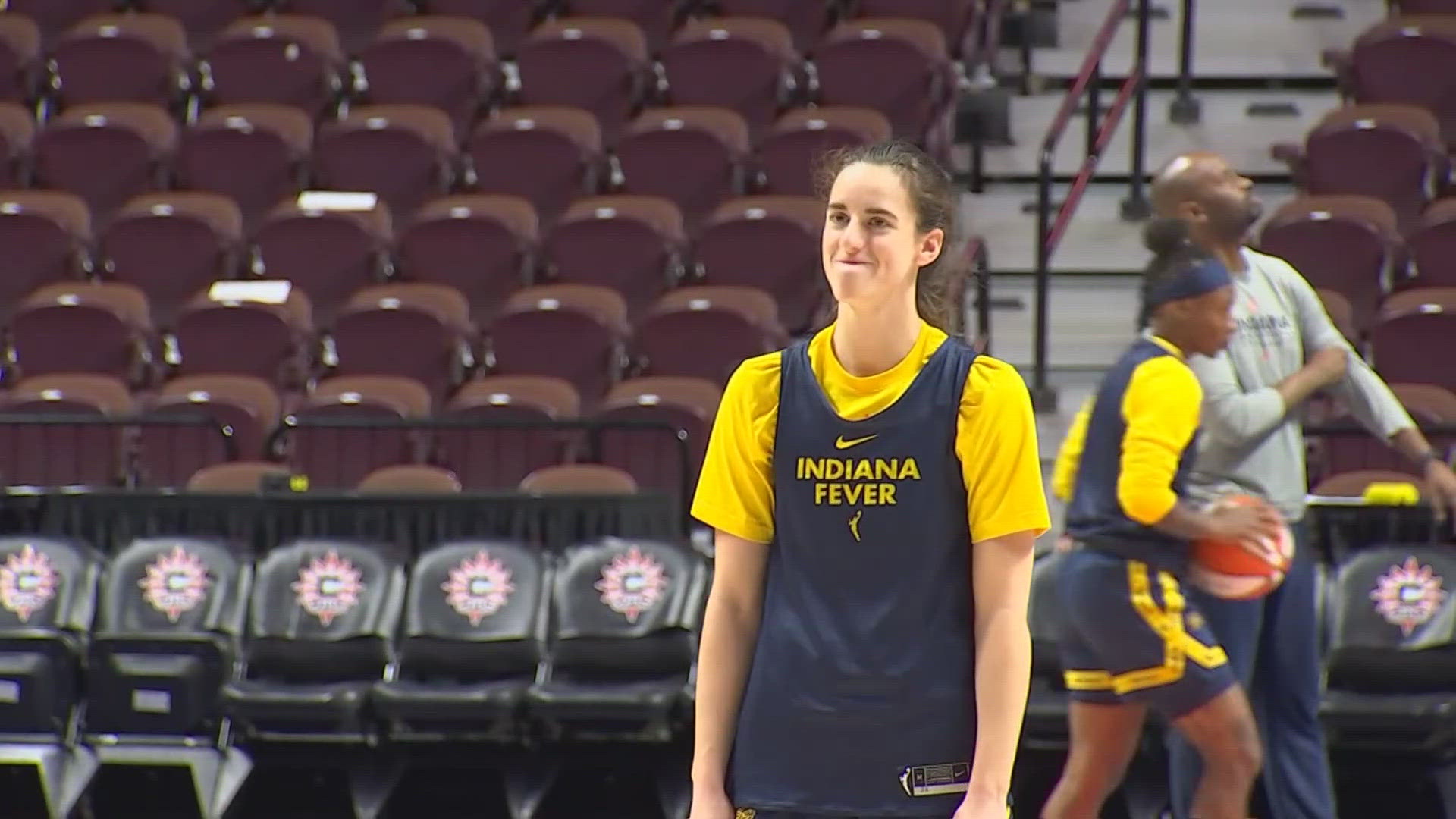 BASKETBALL STAR CAITLIN CLARK WAS CHOSEN AS THE ASSOCIATED PRESS' WNBA ROOKIE OF THE YEAR.