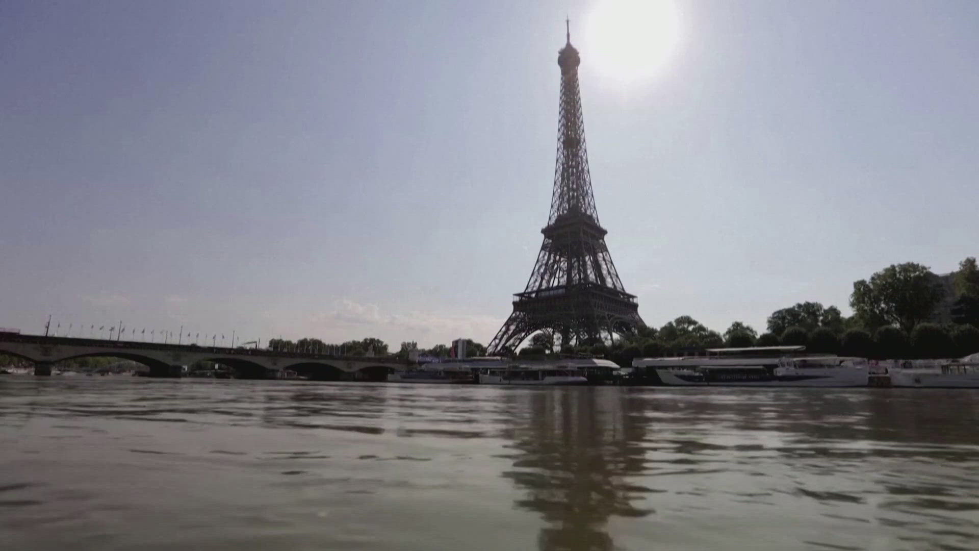 Olympic organizers canceled the event due to high levels of bacteria in the Seine River. Authorities say water quality tests will be examined.