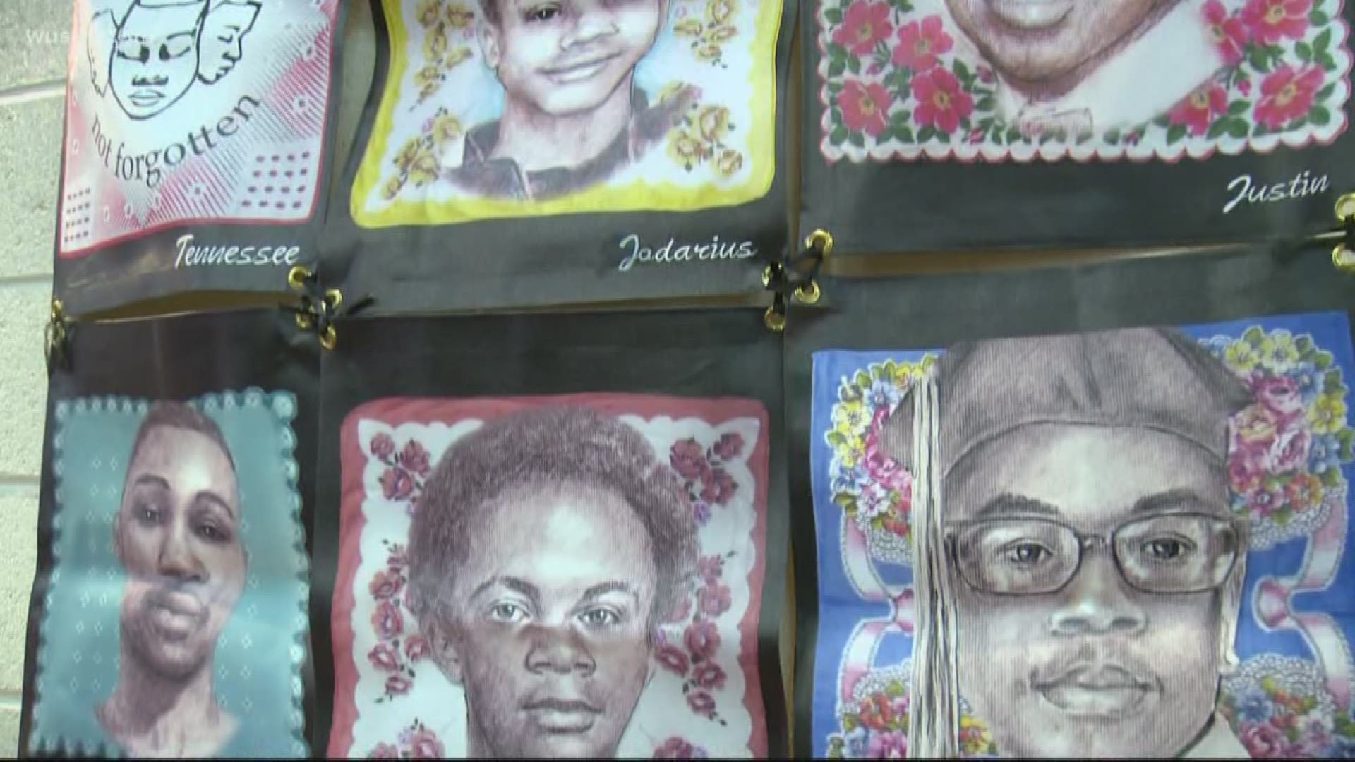 An art exhibit called 'Life, Lights and Love' is helping  the families of those lost to gun violence to work through the pain of their loss.