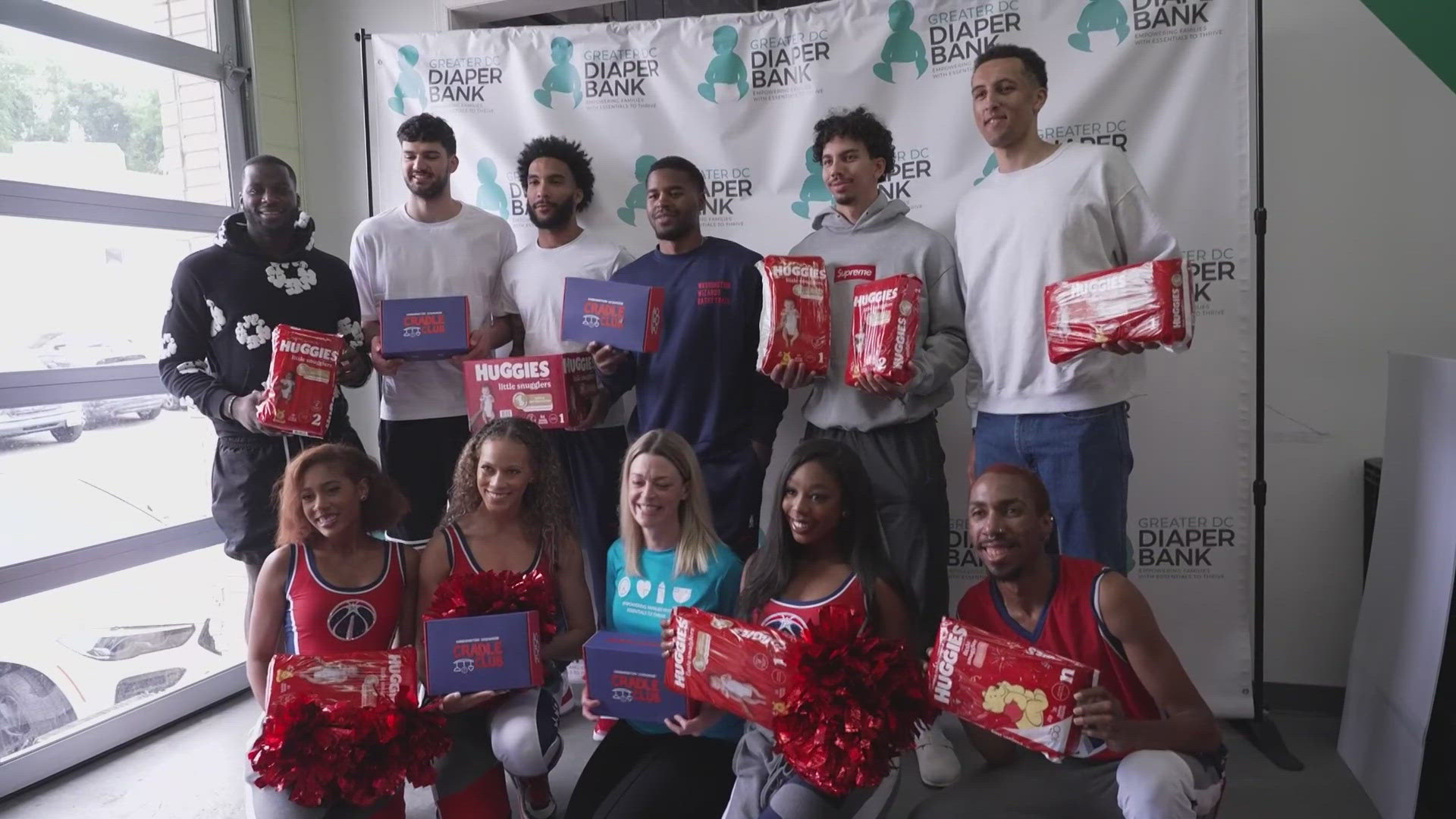 The Wizards donated more than 300K diapers to Greater DC Diaper Bank.