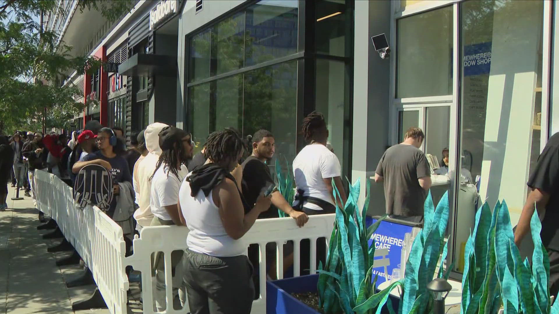 Nike Air Foamposite One “DMV” was made specially to honor our DC region. Outside a shop in Navy Yard, the line of customers trailed down the block.