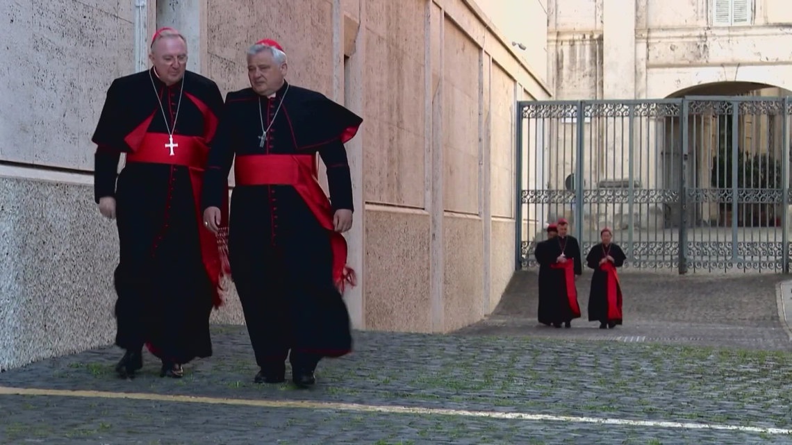 Catholics mourning Pope Francis at the Basilica of the National Shrine hopeful for who will serve next
