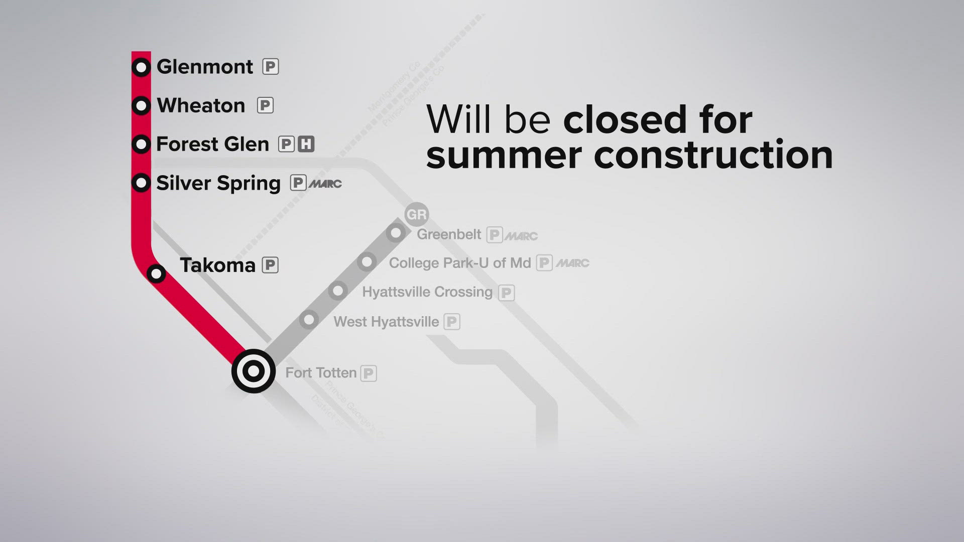Officials published a plan providing solutions for the summer closures. Among those: free shuttle services, discount prices, and possibly free parking.