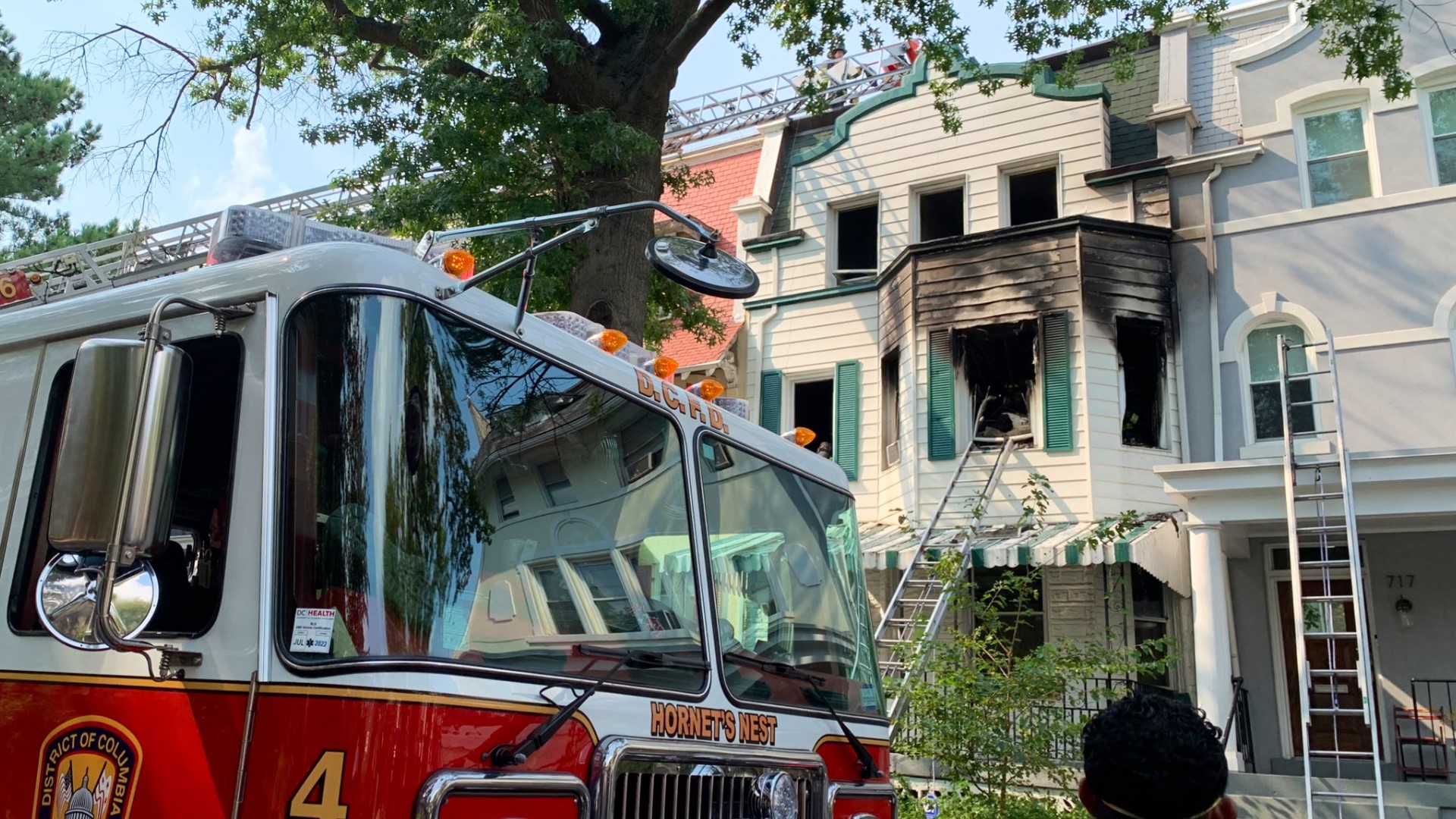 The fire caused significant damage to the 2nd floor, three-story home, which was occupied at the time of the fire, according to DC Fire.