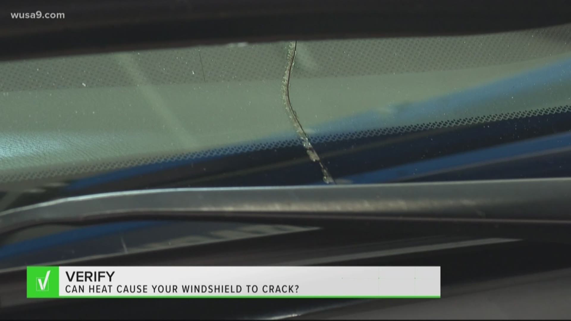 If your windshield is already cracked, the heat can definitely make it worse.