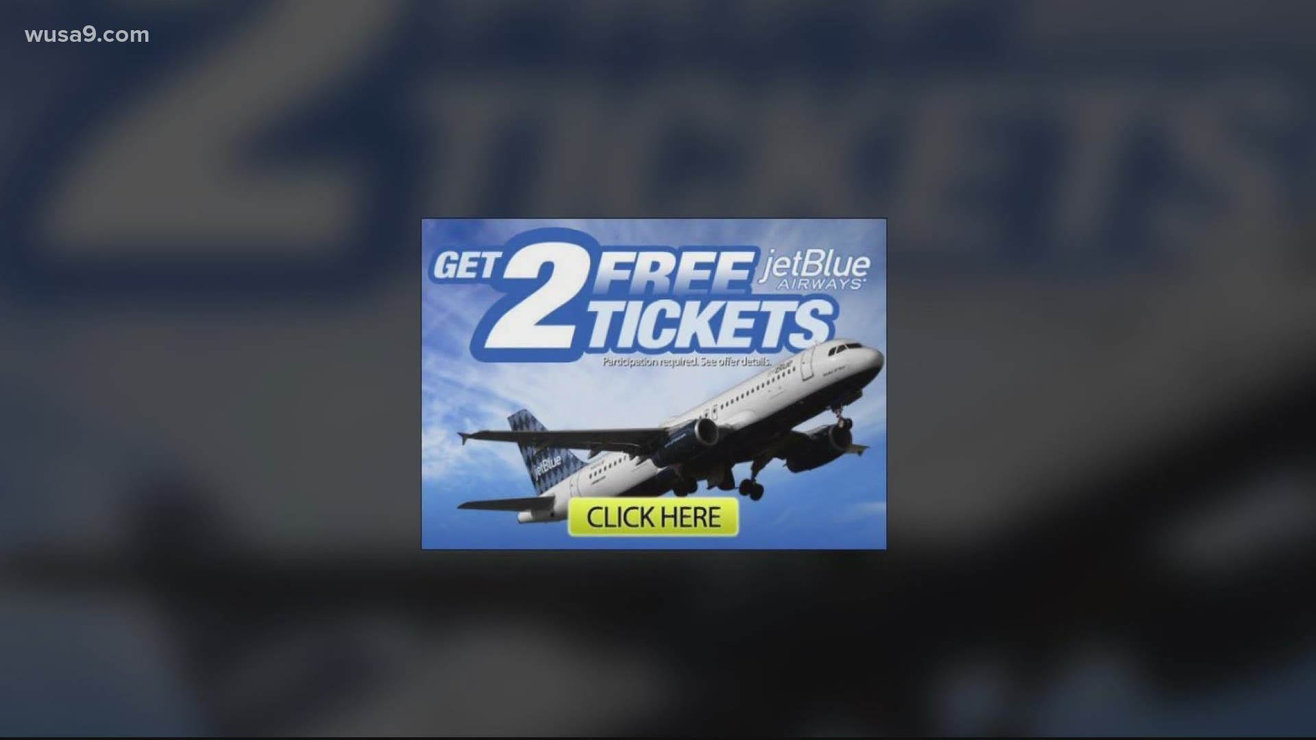No, JetBlue is not offering free airline tickets