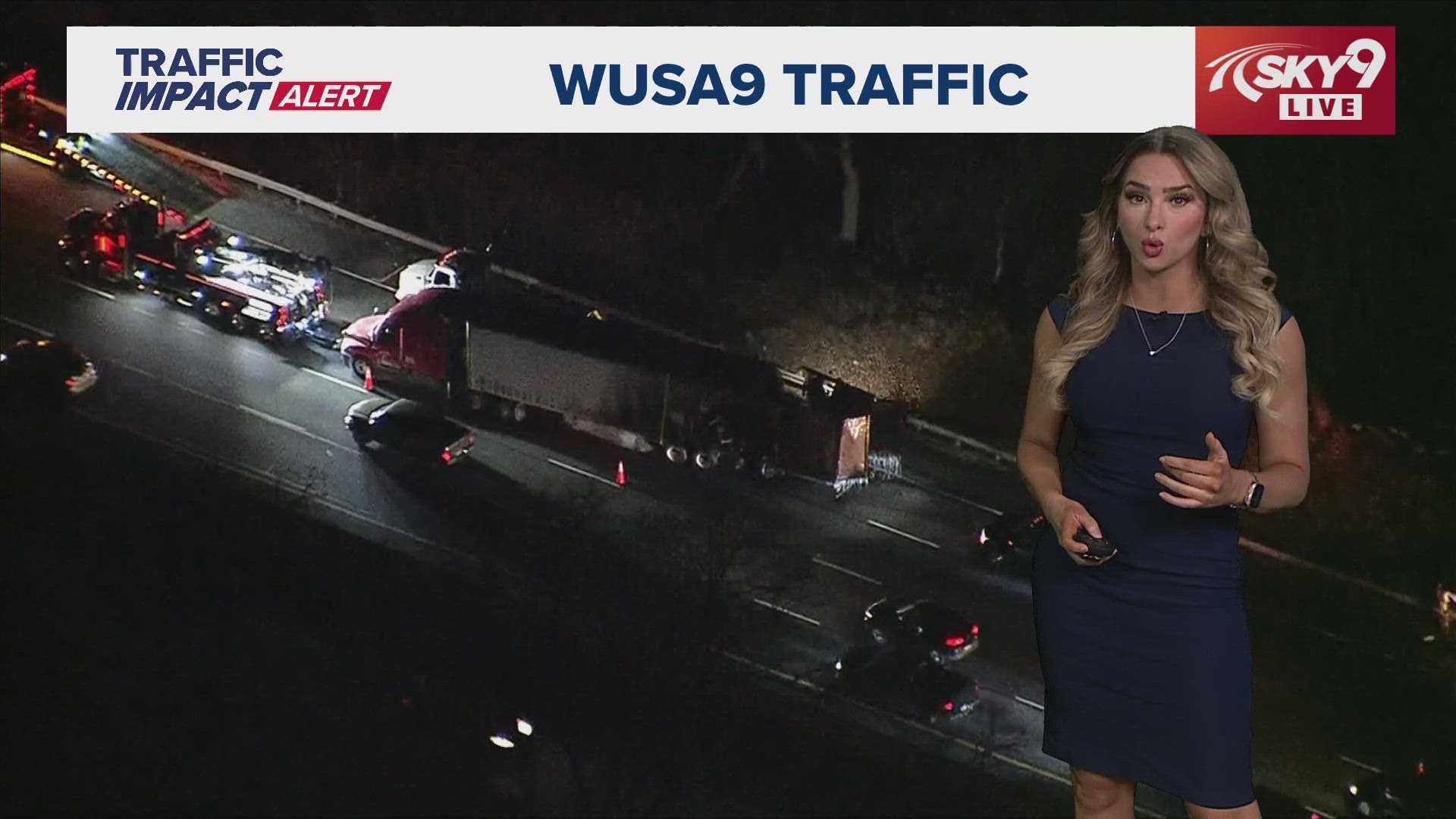 Maryland traffic alert: I-495 outer loop tractor trailer fire closes ...