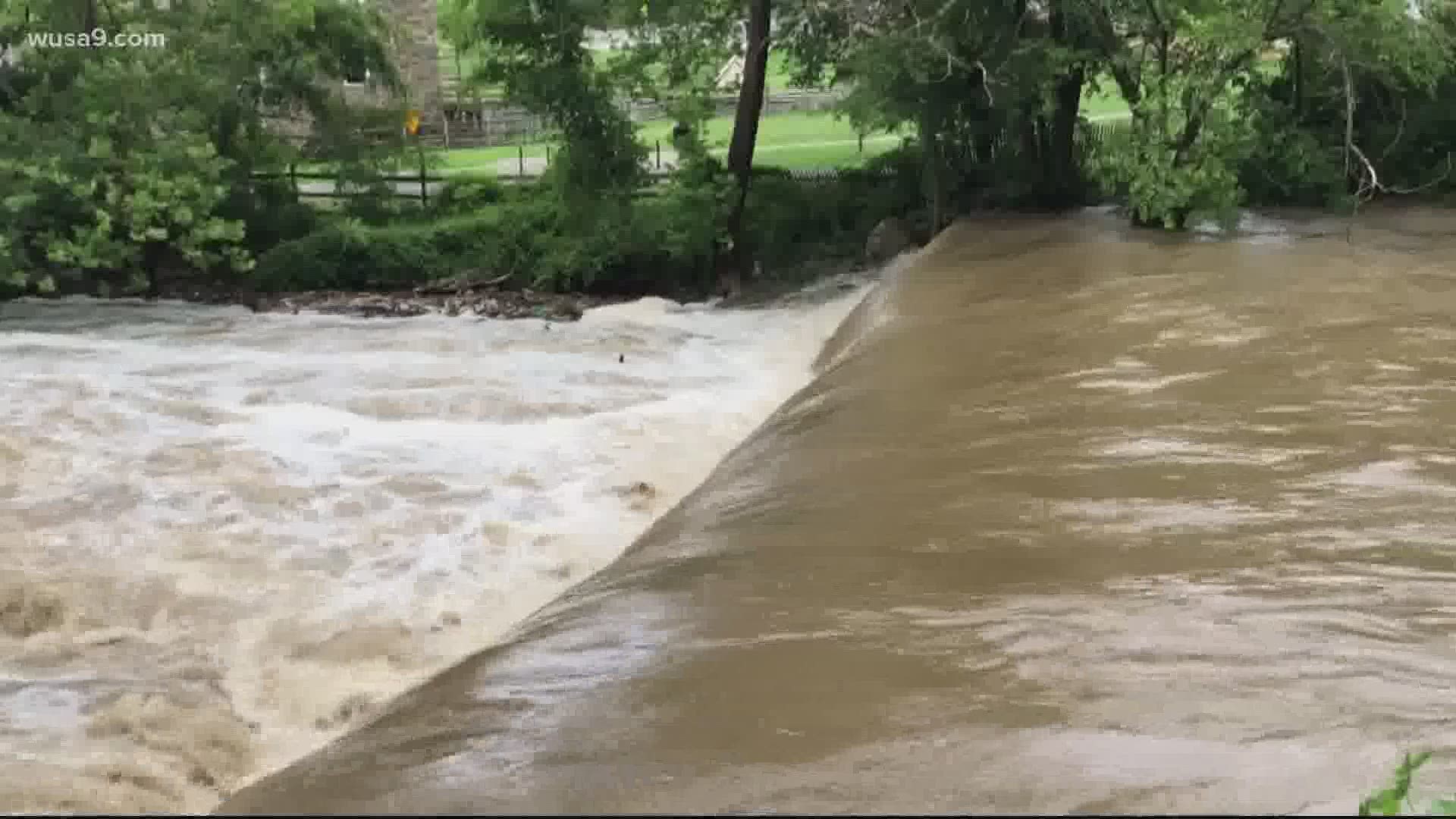 Rock Creek isn't as clear as it normally is. Officials say there is more bacteria, like fecal matter, in the water that can make people sick
