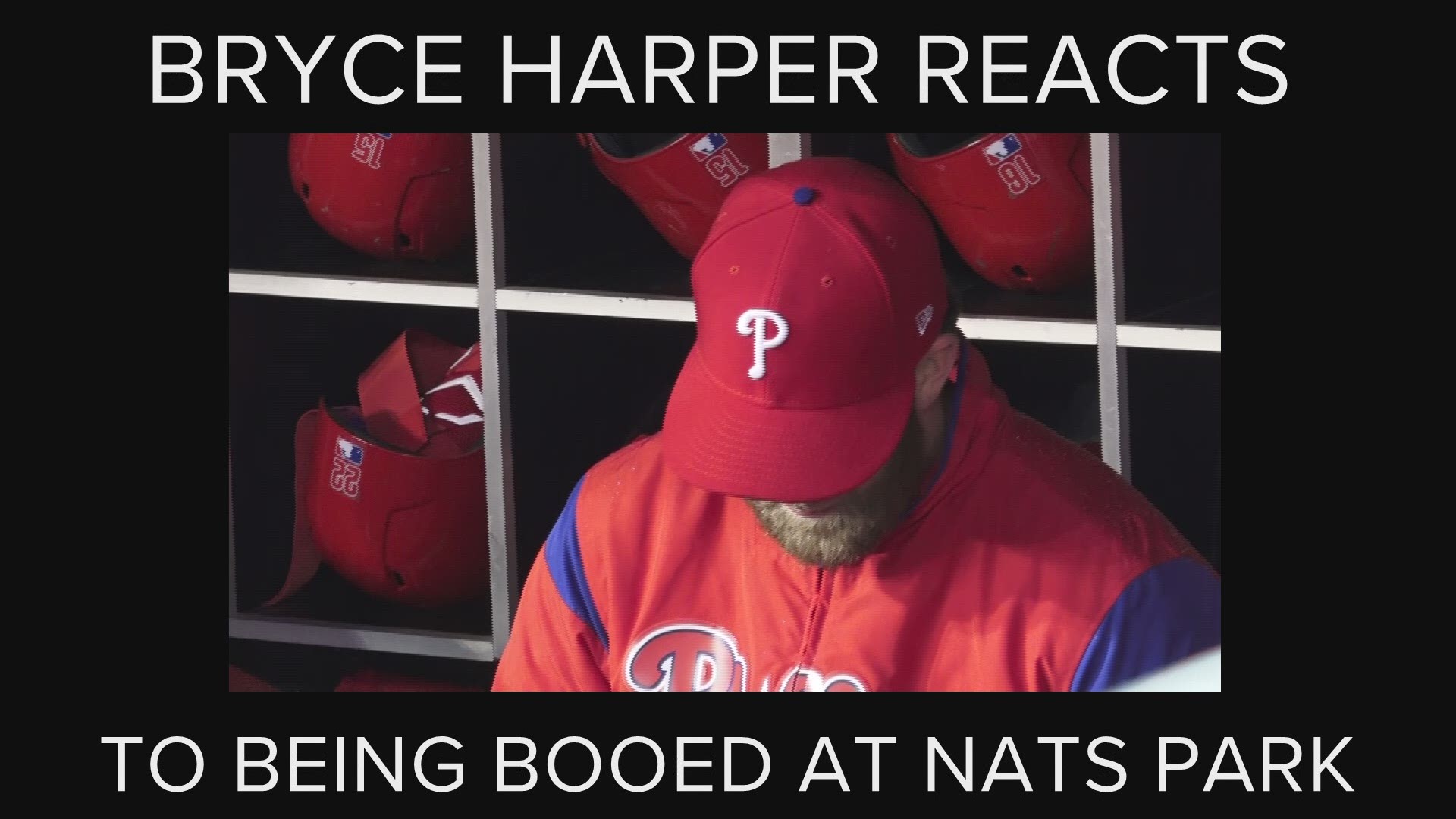 Harper was booed when he was introduced prior to the start of Tuesday night’s game.