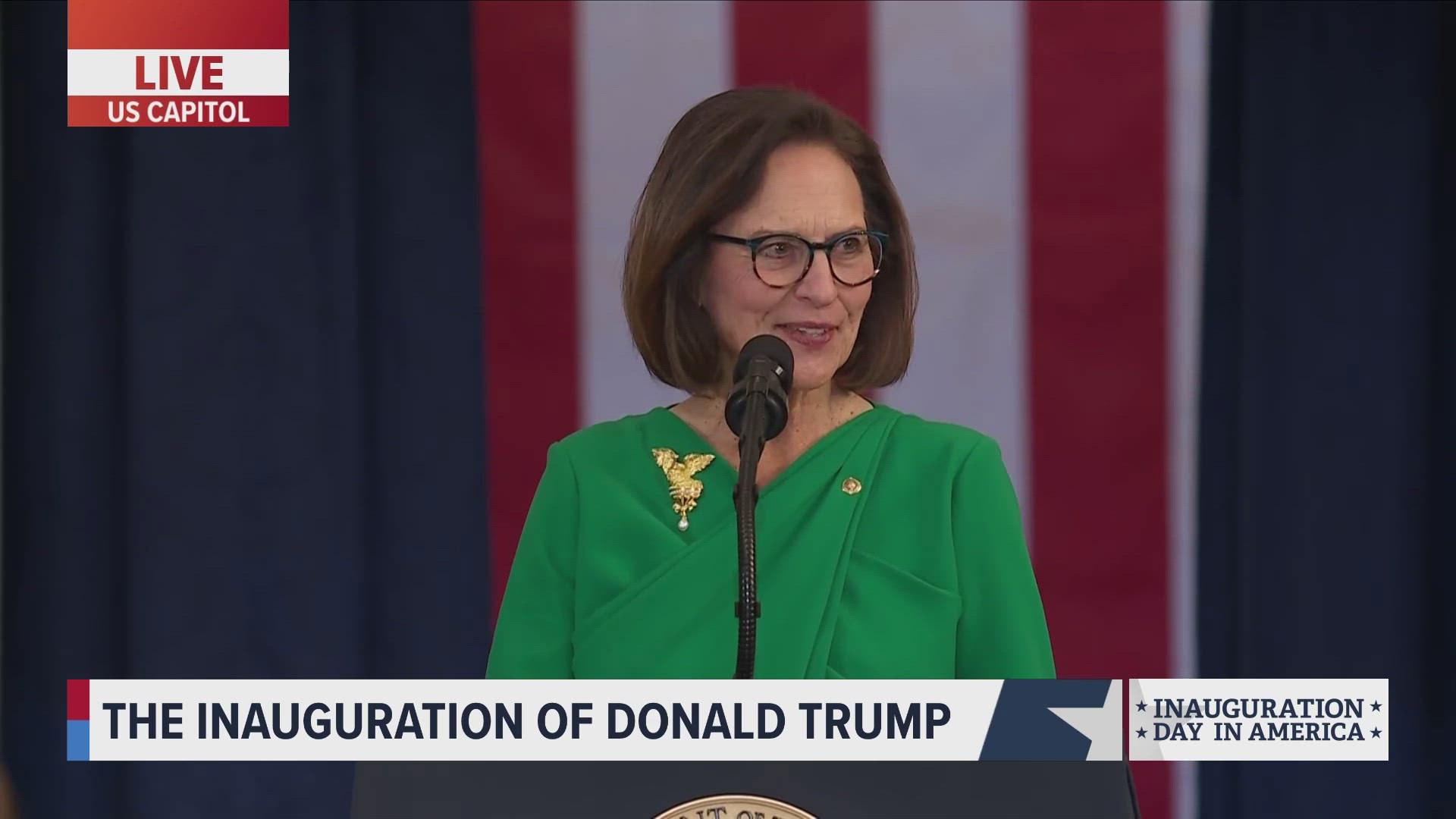 Sen. Deb Fischer delivers remarks at President Trump's inauguration Sen. Deb Fischer delivers remarks at President Trump's inauguration