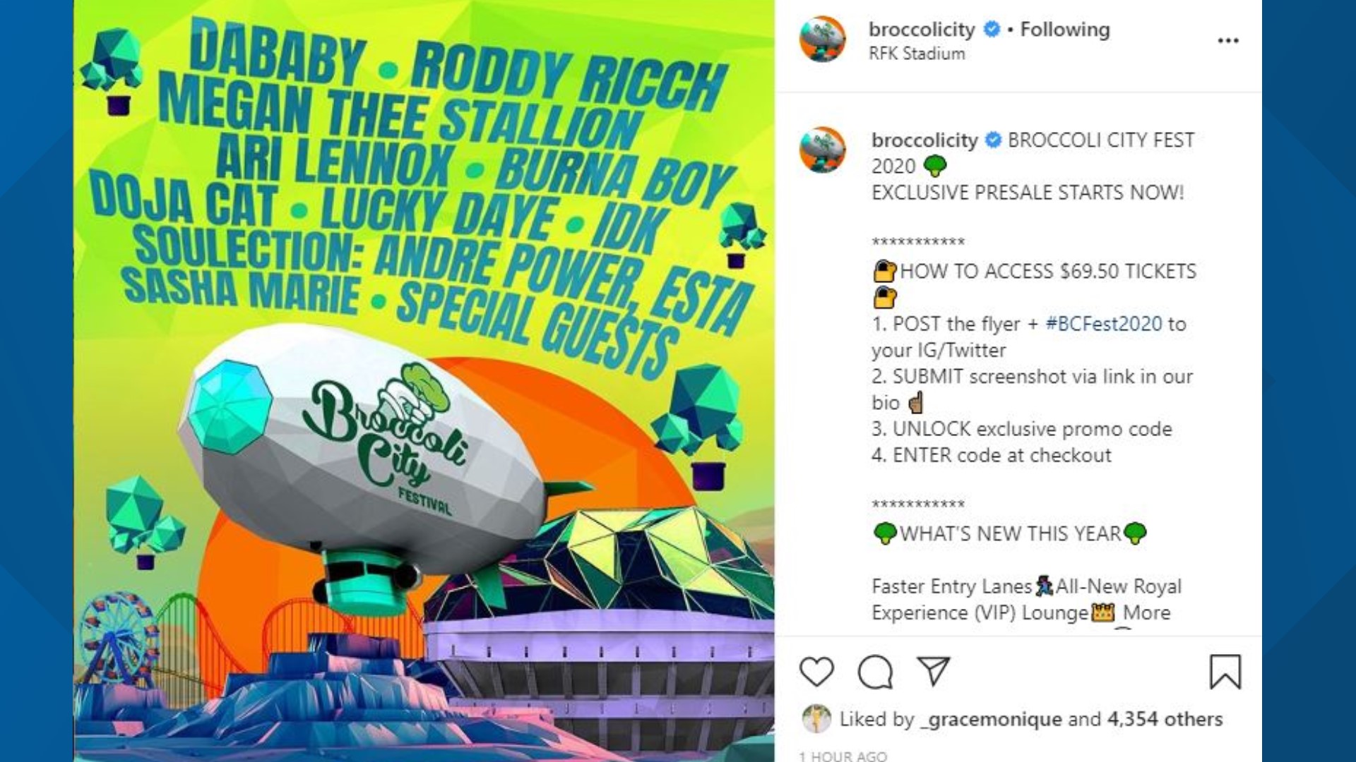 DaBaby, Megan Thee Stallion and more to headline Broccoli City