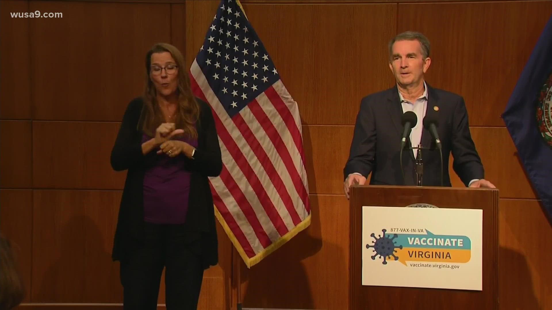 Virginia governor Ralph Northam holds a presser to provide updates on the coronavirus in his state.