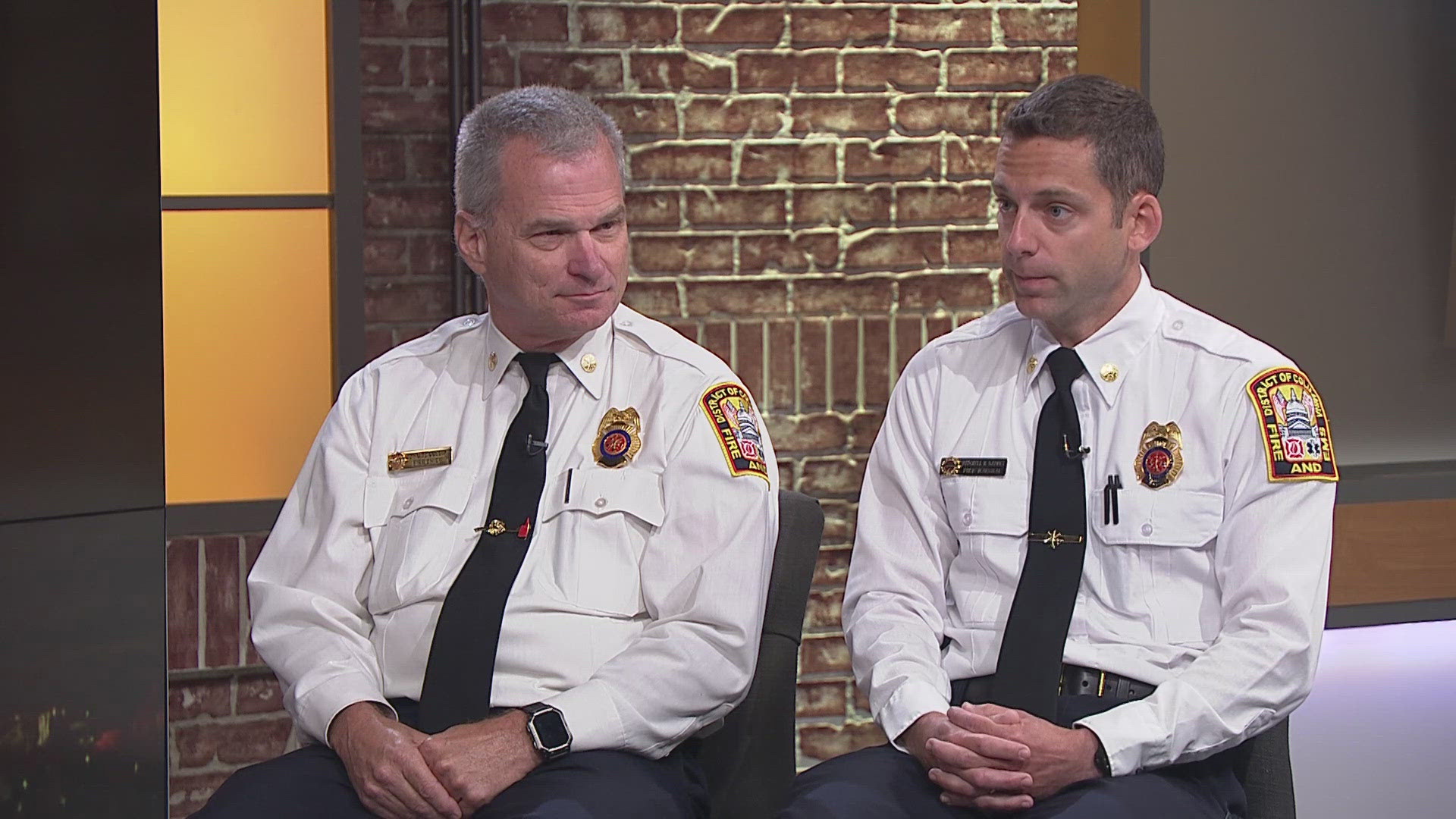 DC Fire Chief John Donnelly and Deputy Fire Chief Mitchell Kannry stopped by WUSA9 on Tuesday.